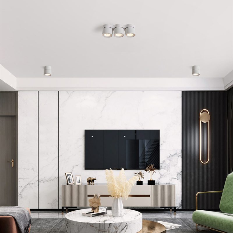 Nylaeara Three-heads Rotating Folding Ceiling Lamp - Neutral Decor