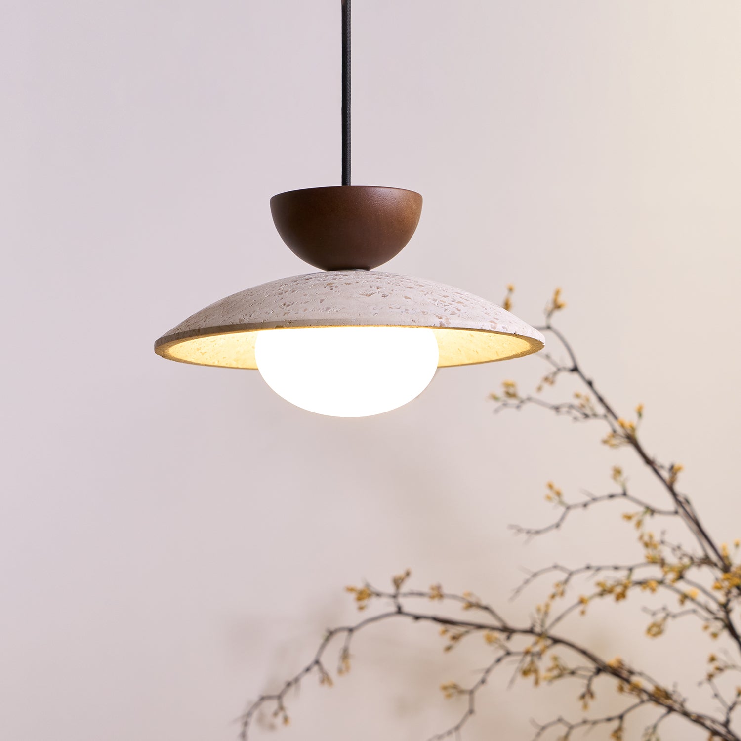 Cleo Travertine Pendant Lights - Neutral Decor