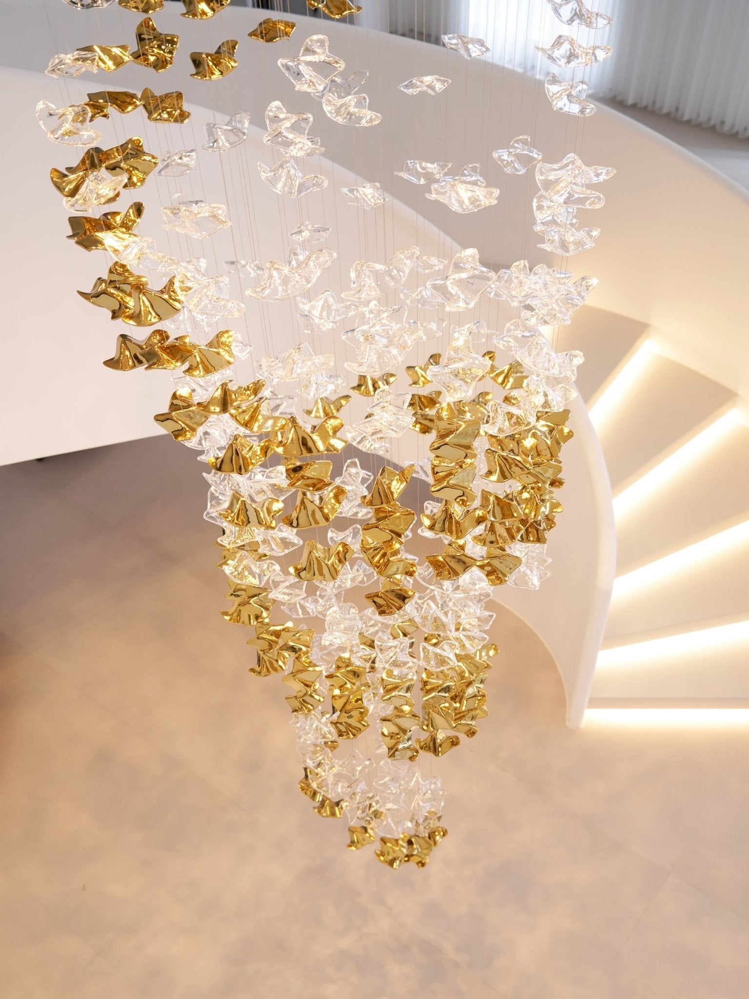 Velaise Luxury Tidal Art Glass Pendants Lamp