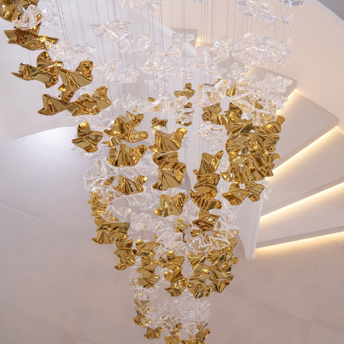 Velaise Luxury Tidal Art Glass Pendants Lamp