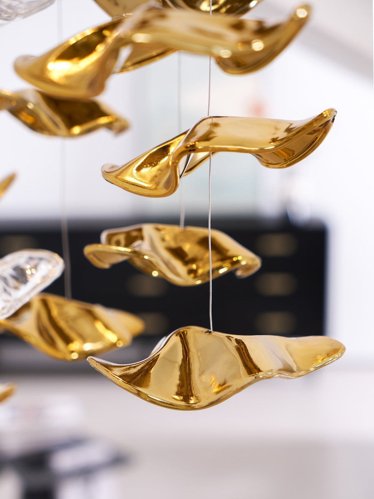 Velaise Luxury Tidal Art Glass Pendants Lamp