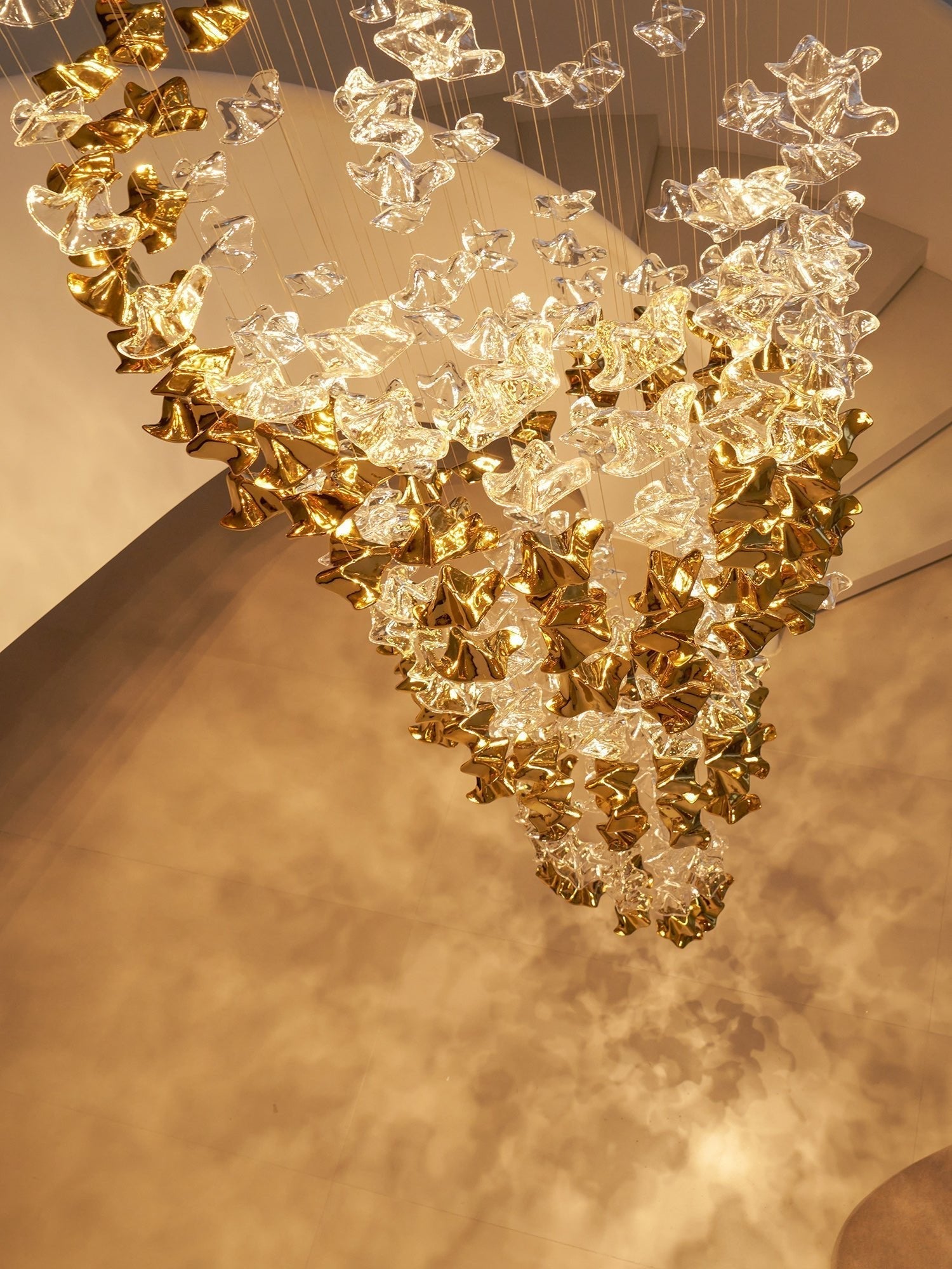 Velaise Luxury Tidal Art Glass Pendants Lamp