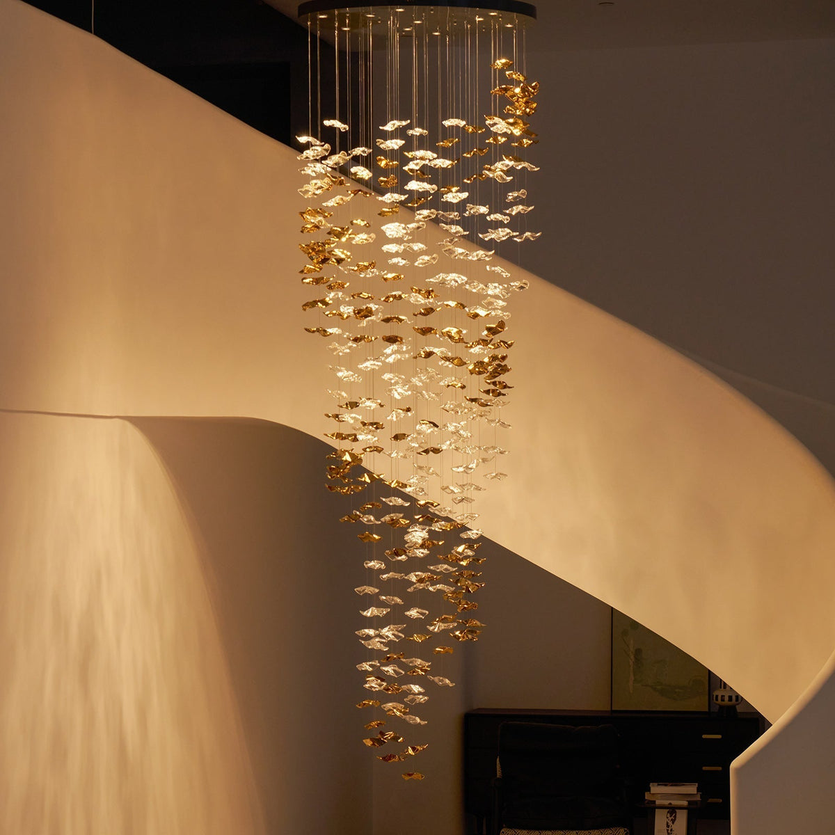 Velaise Luxury Tidal Art Glass Pendants Lamp