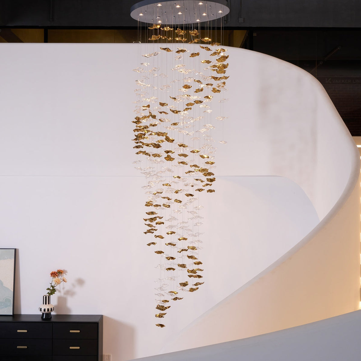 Velaise Luxury Tidal Art Glass Pendants Lamp