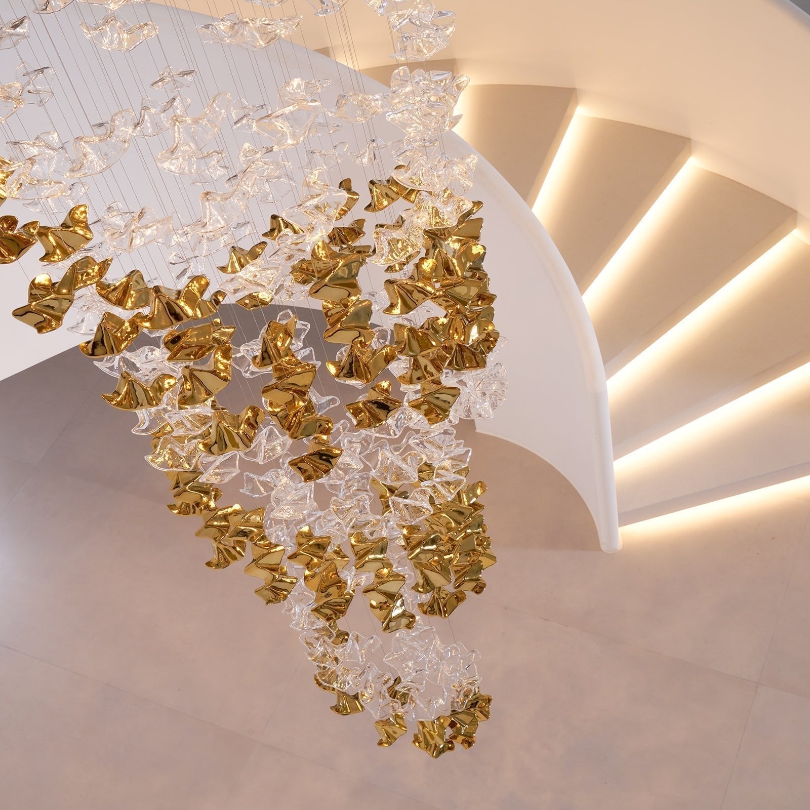 Velaise Luxury Tidal Art Glass Pendants Lamp