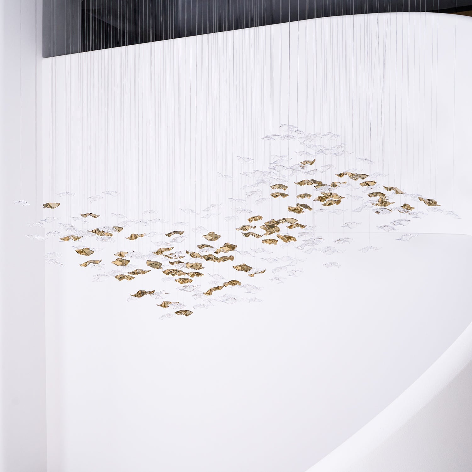 Velaise Luxury Tidal Art Glass Pendants Lamp