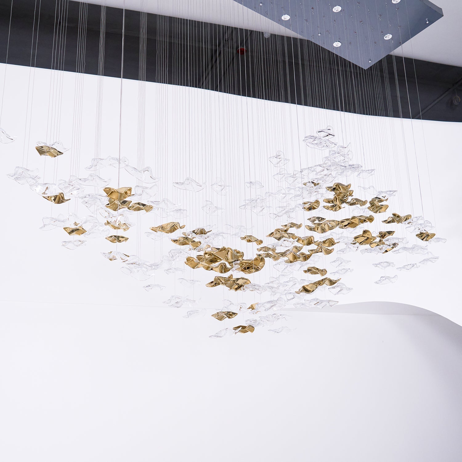 Velaise Luxury Tidal Art Glass Pendants Lamp