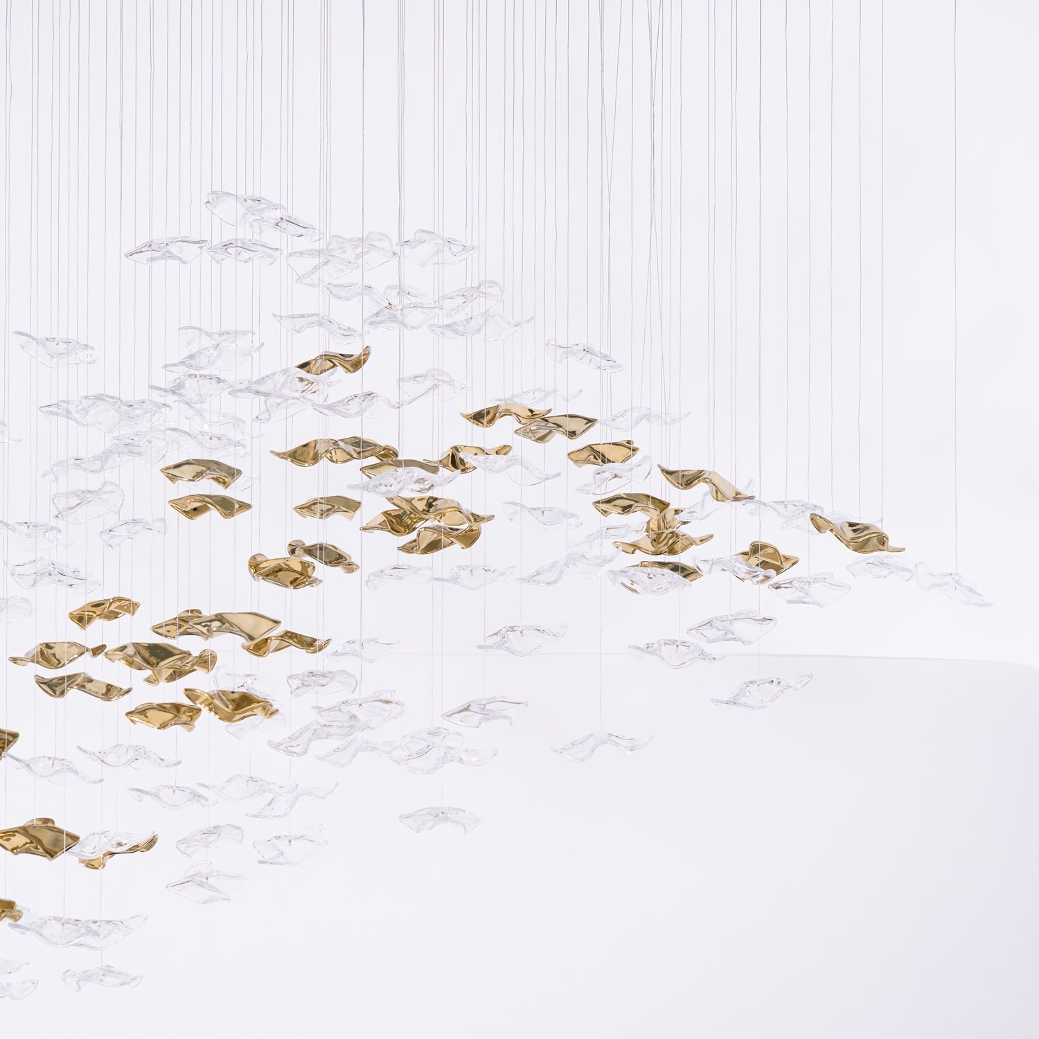 Velaise Luxury Tidal Art Glass Pendants Lamp