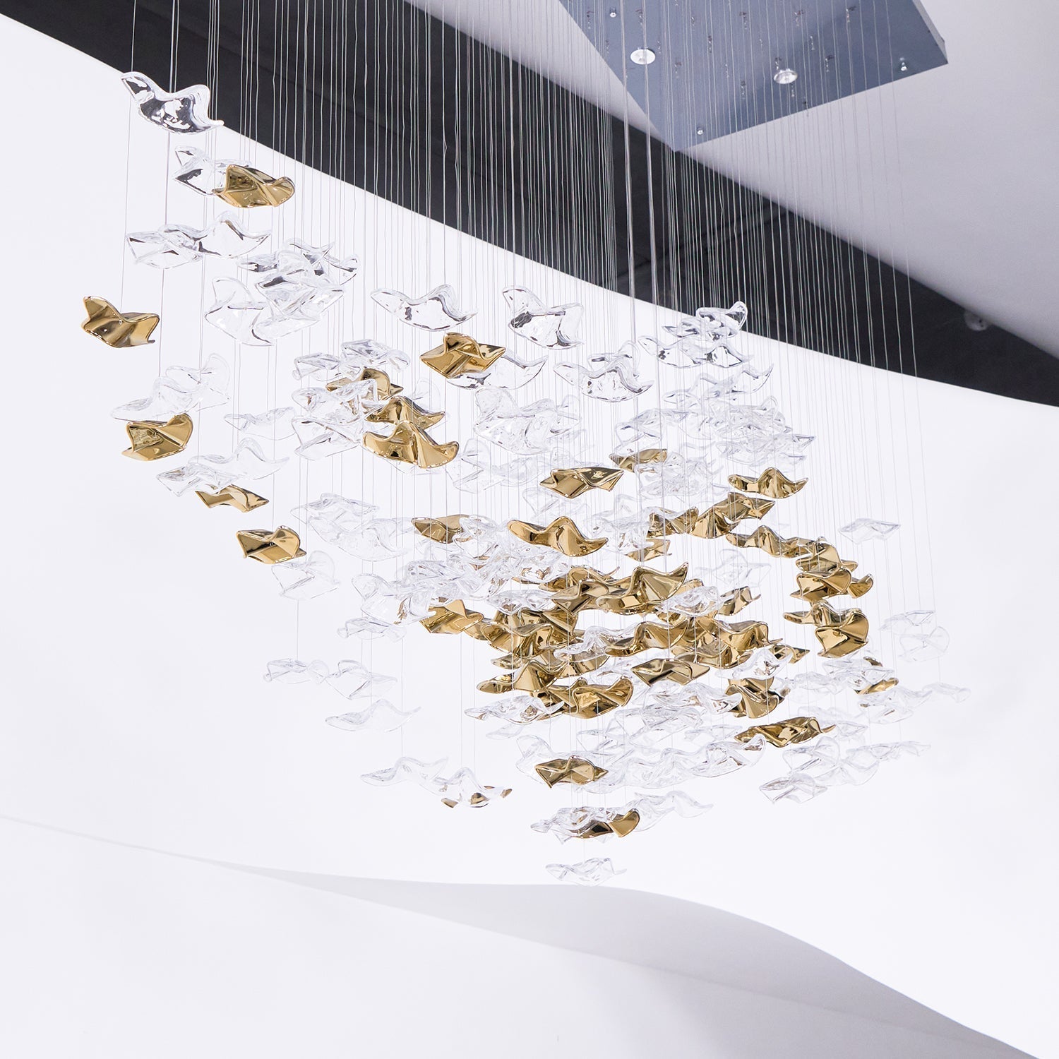 Velaise Luxury Tidal Art Glass Pendants Lamp