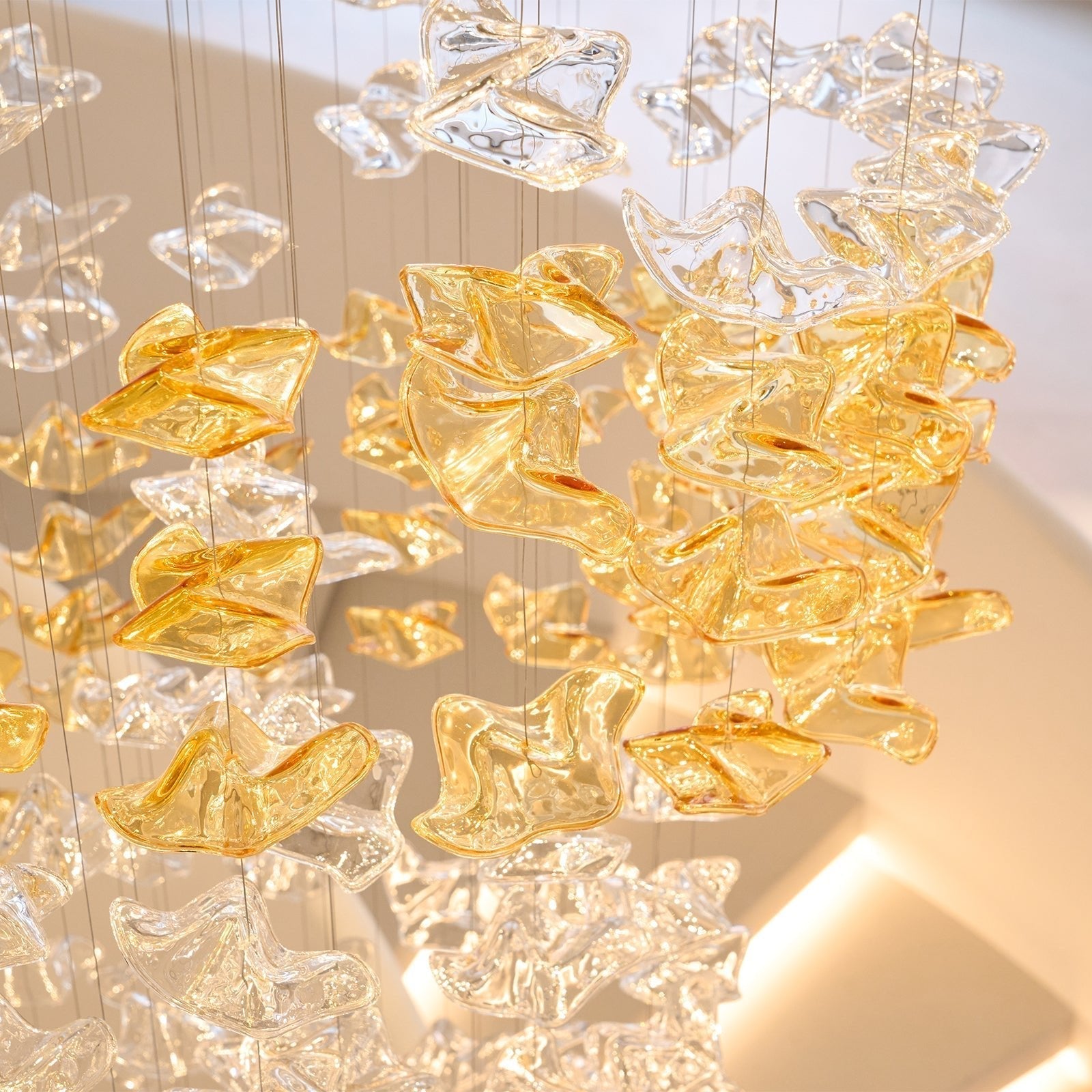 Velaise Luxury Tidal Art Glass Pendants Lamp