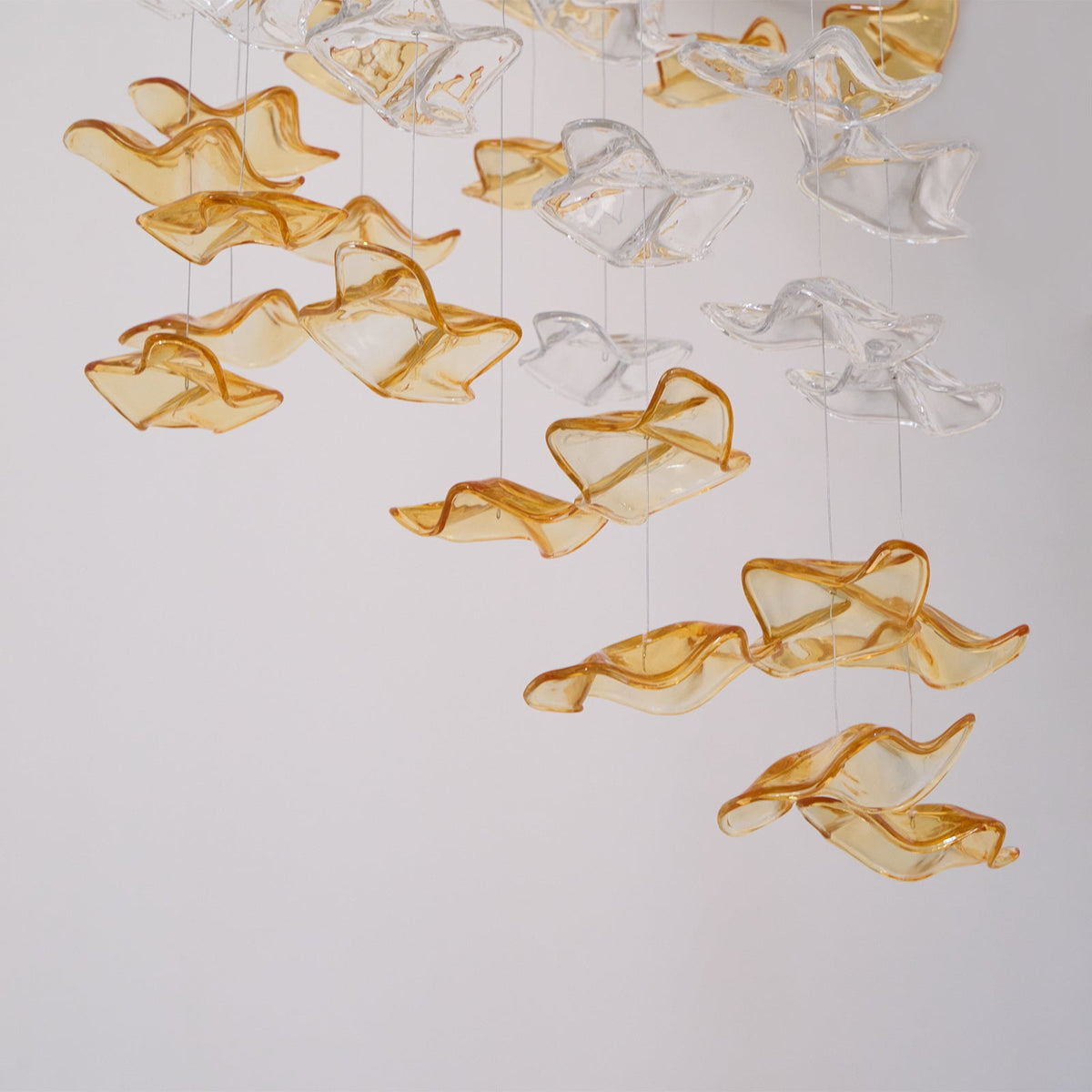 Velaise Luxury Tidal Art Glass Pendants Lamp