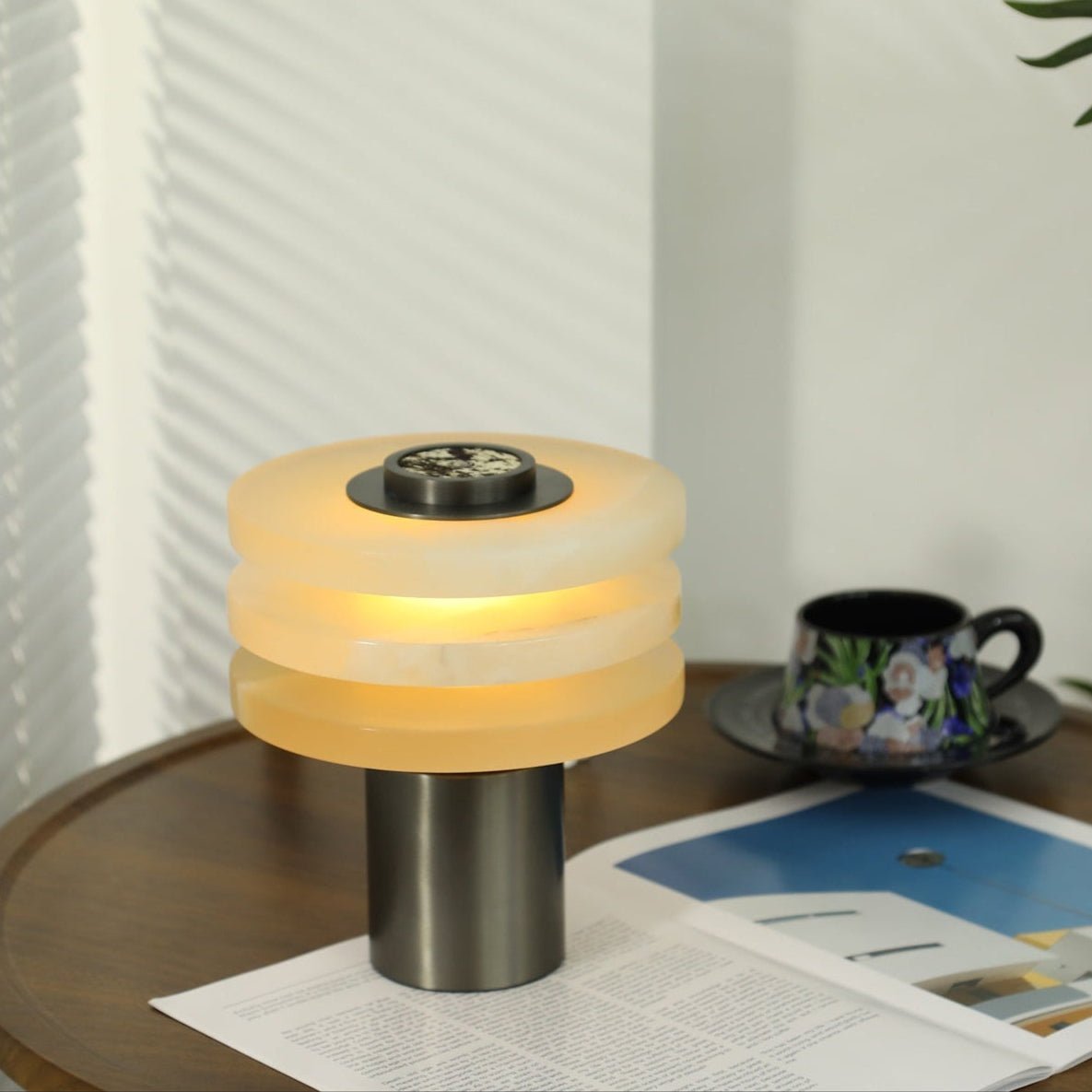 Pryt Obelisk Alabaster Table Lamp