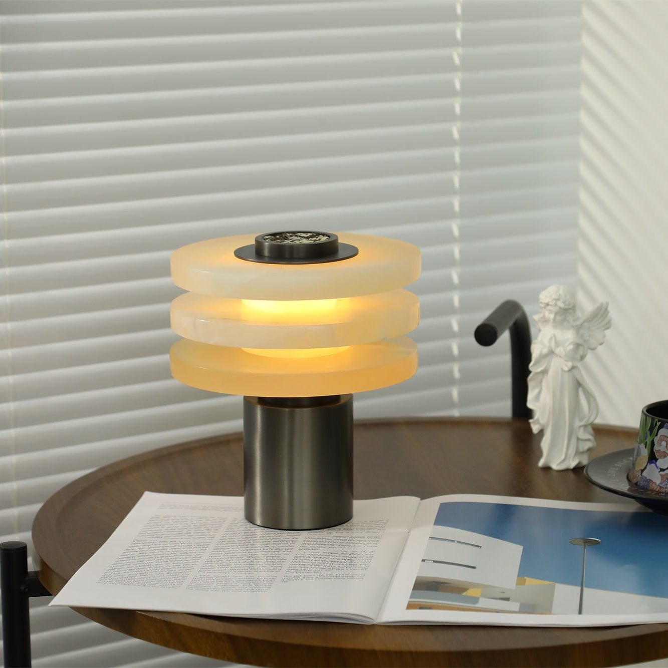 Pryt Obelisk Alabaster Table Lamp