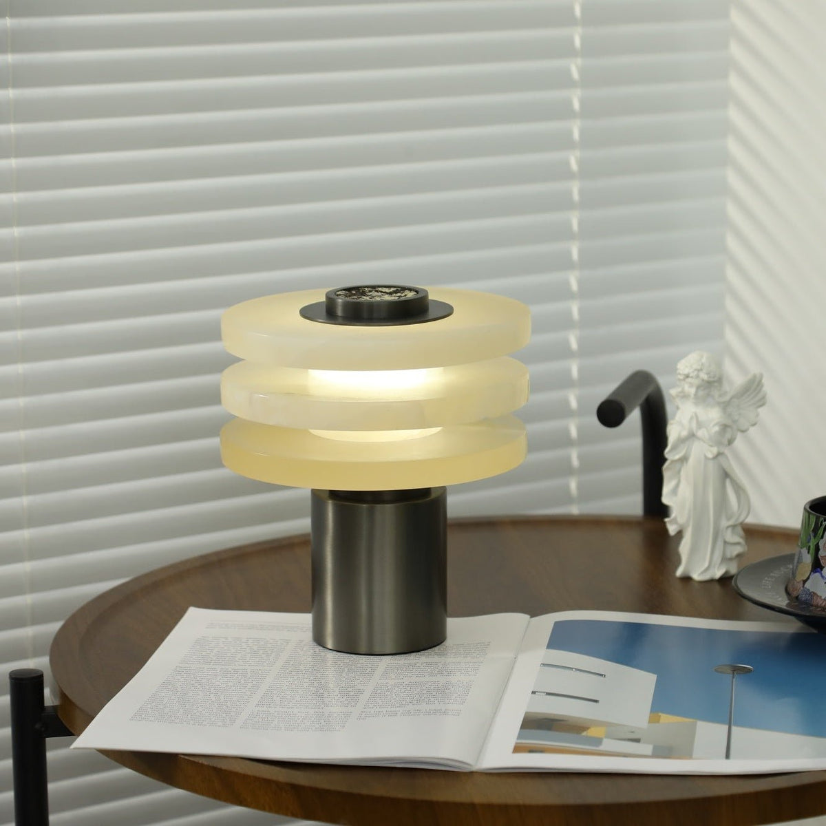 Pryt Obelisk Alabaster Table Lamp