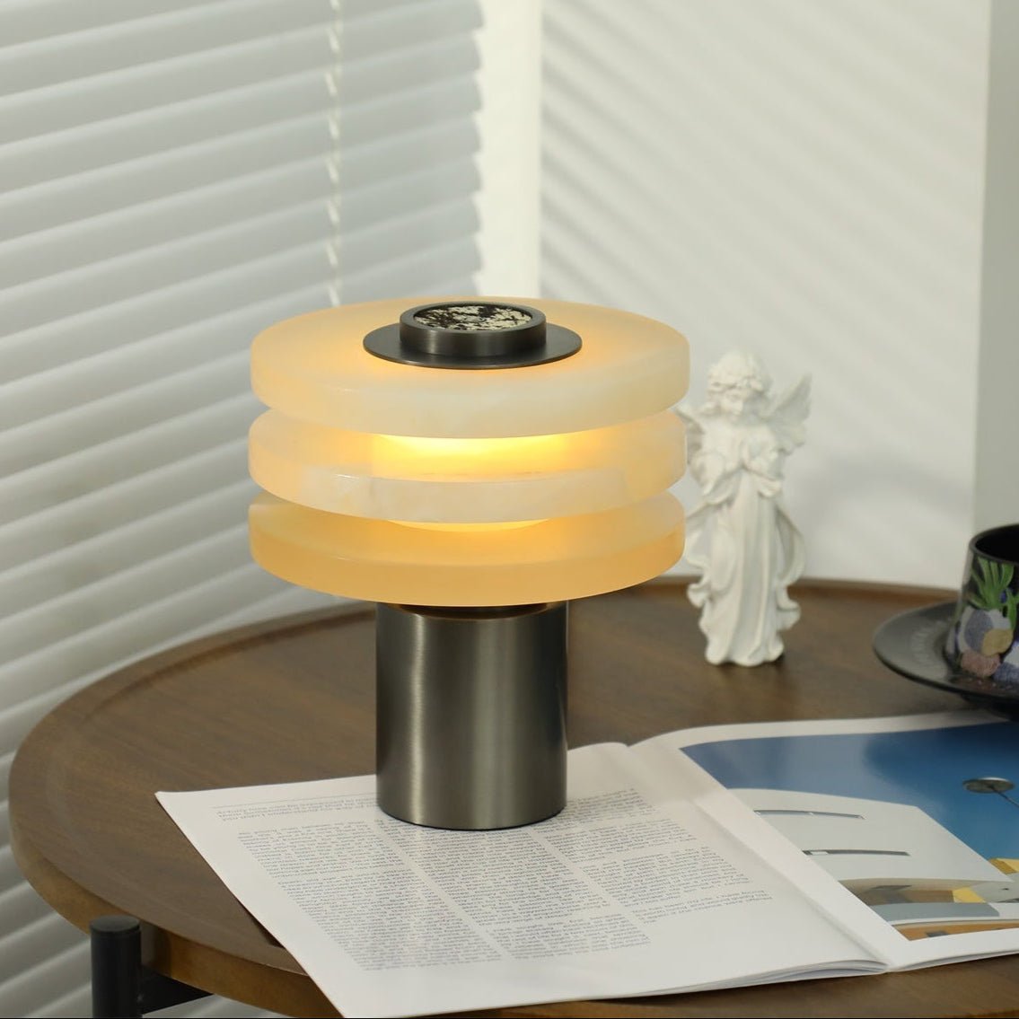 Pryt Obelisk Alabaster Table Lamp