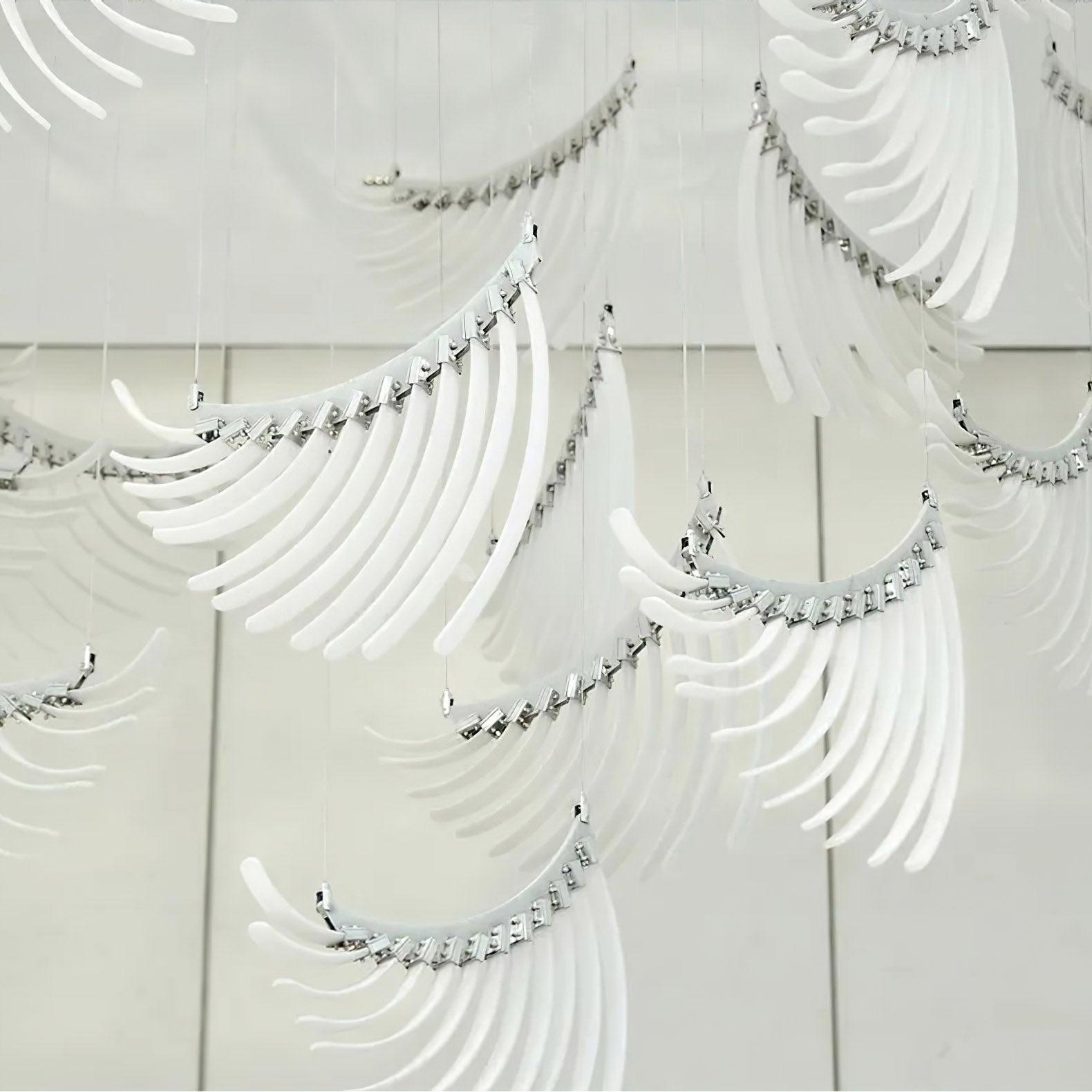 Tiered Postmodern Luxury Palmette Chandelier