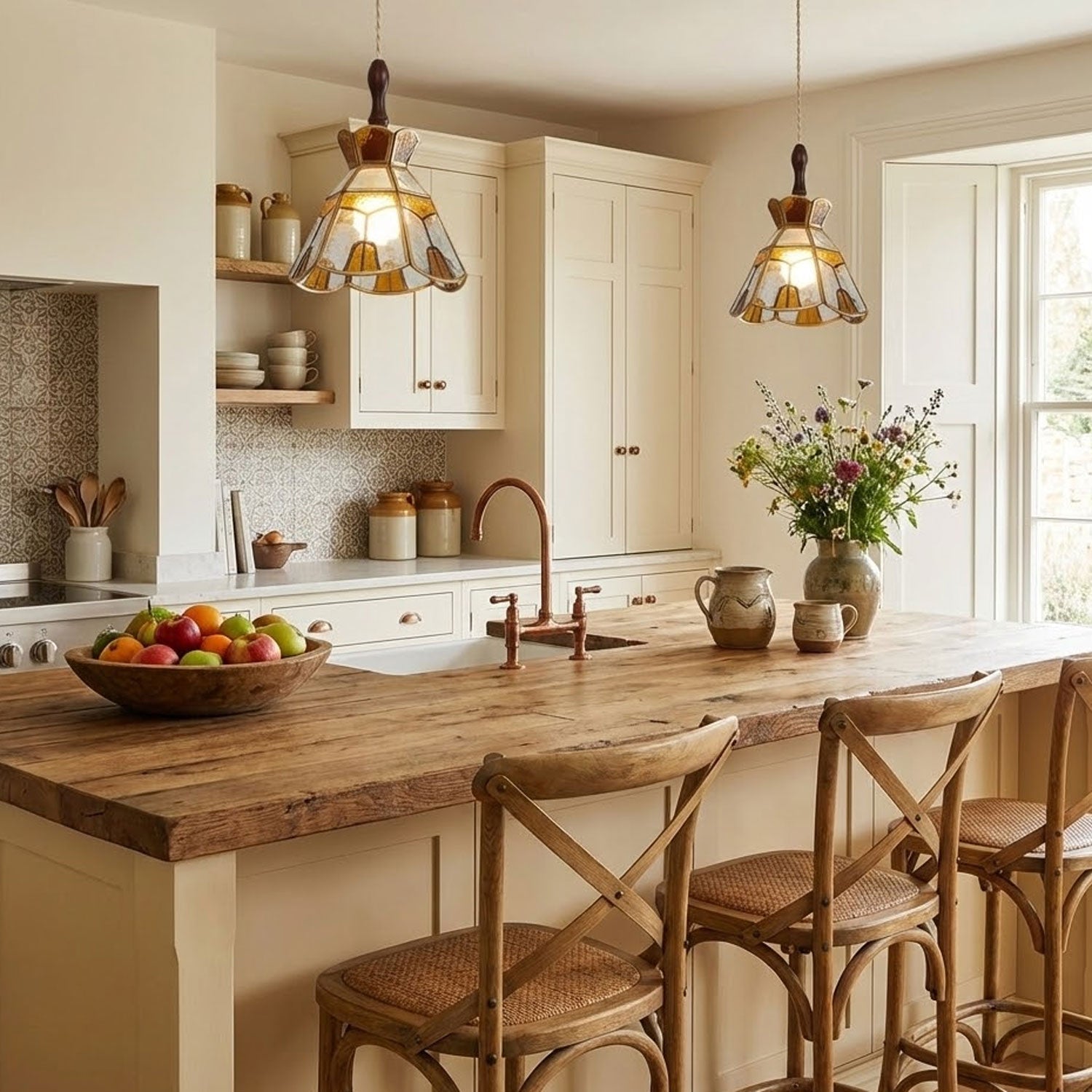 Glenvale Stained Glass Pendant Light