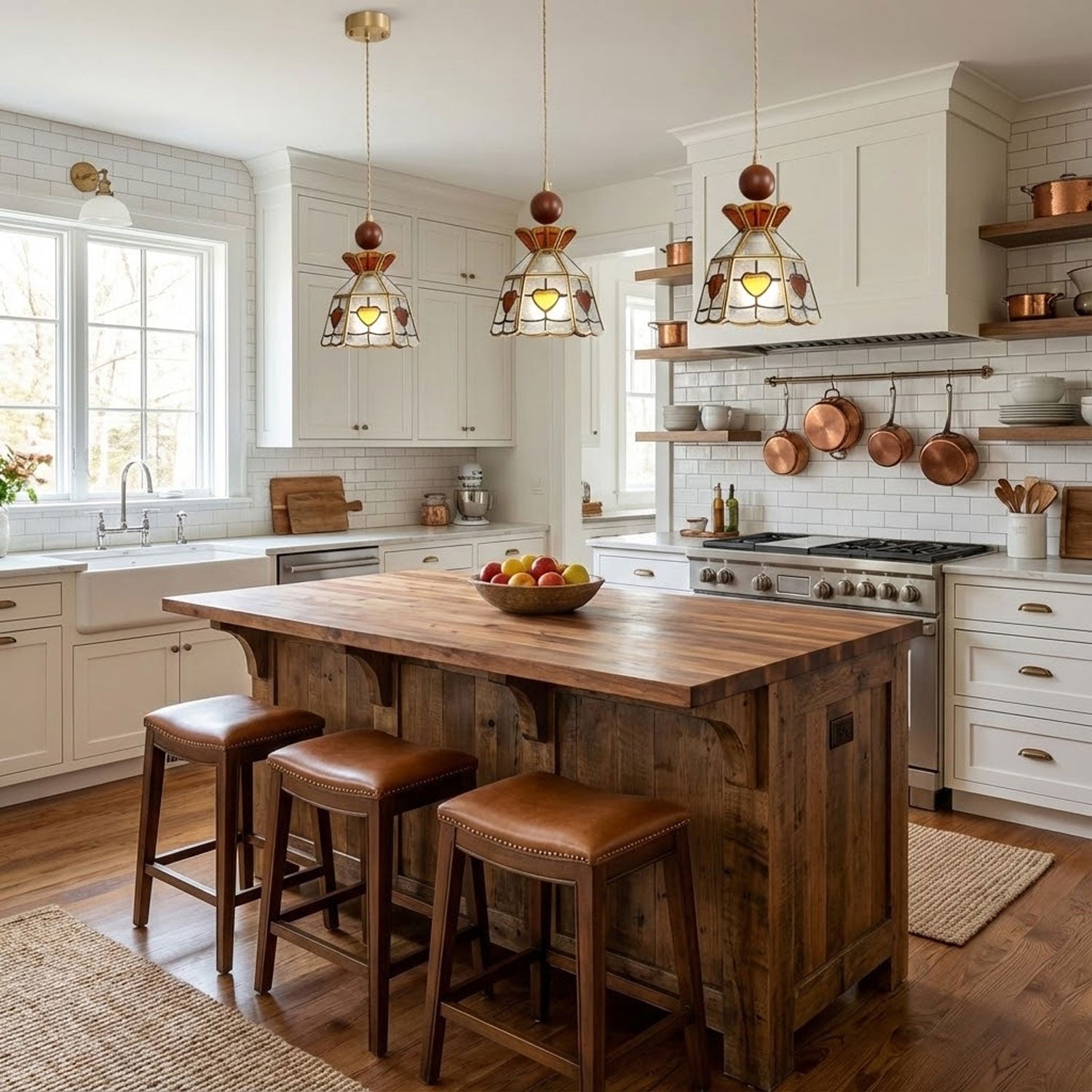 Glenvale Stained Glass Pendant Light