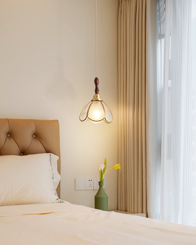 Floraner Brass & Glass Pendant Lamp