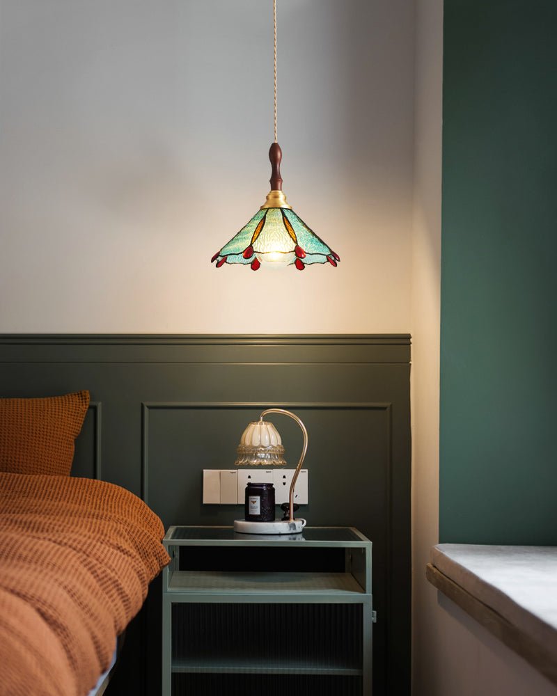 Floraner Brass & Glass Pendant Lamp