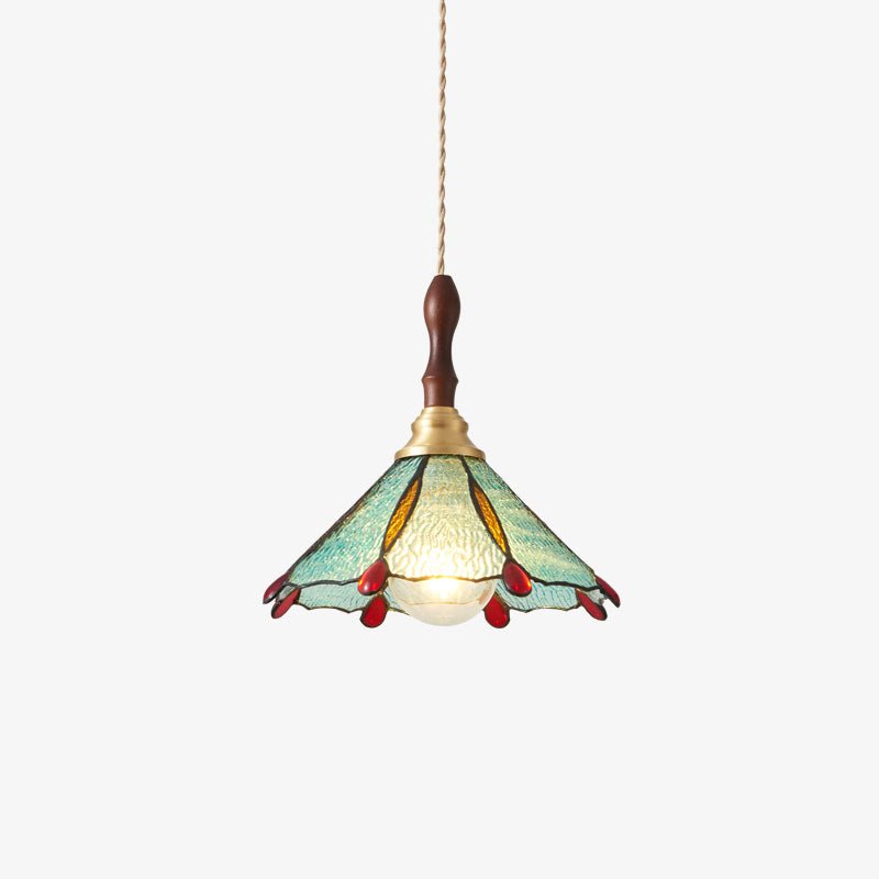 Floraner Brass & Glass Pendant Lamp