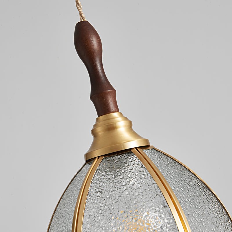 Floraner Brass & Glass Pendant Lamp