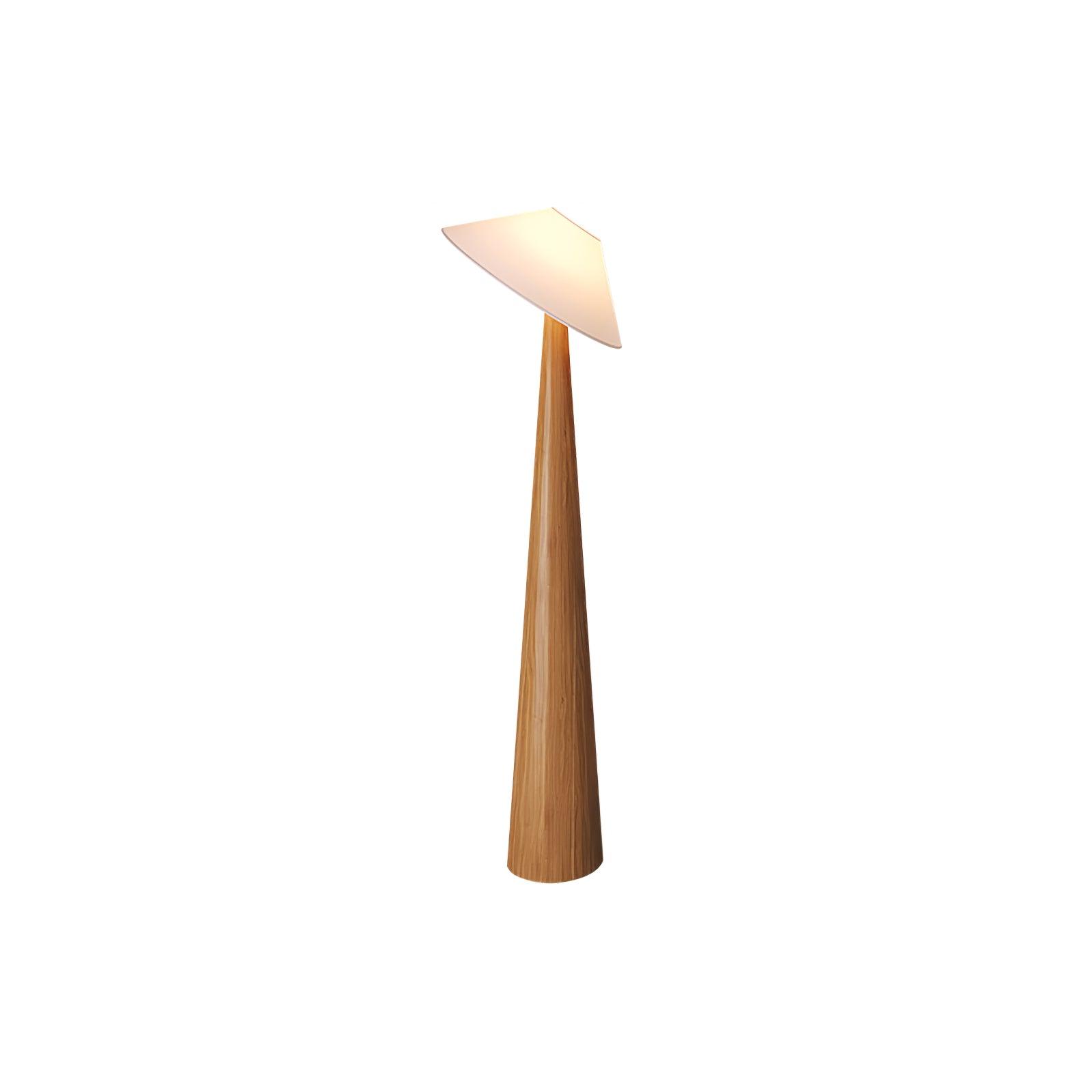 Apex Wooden Tapered Floor Lamp