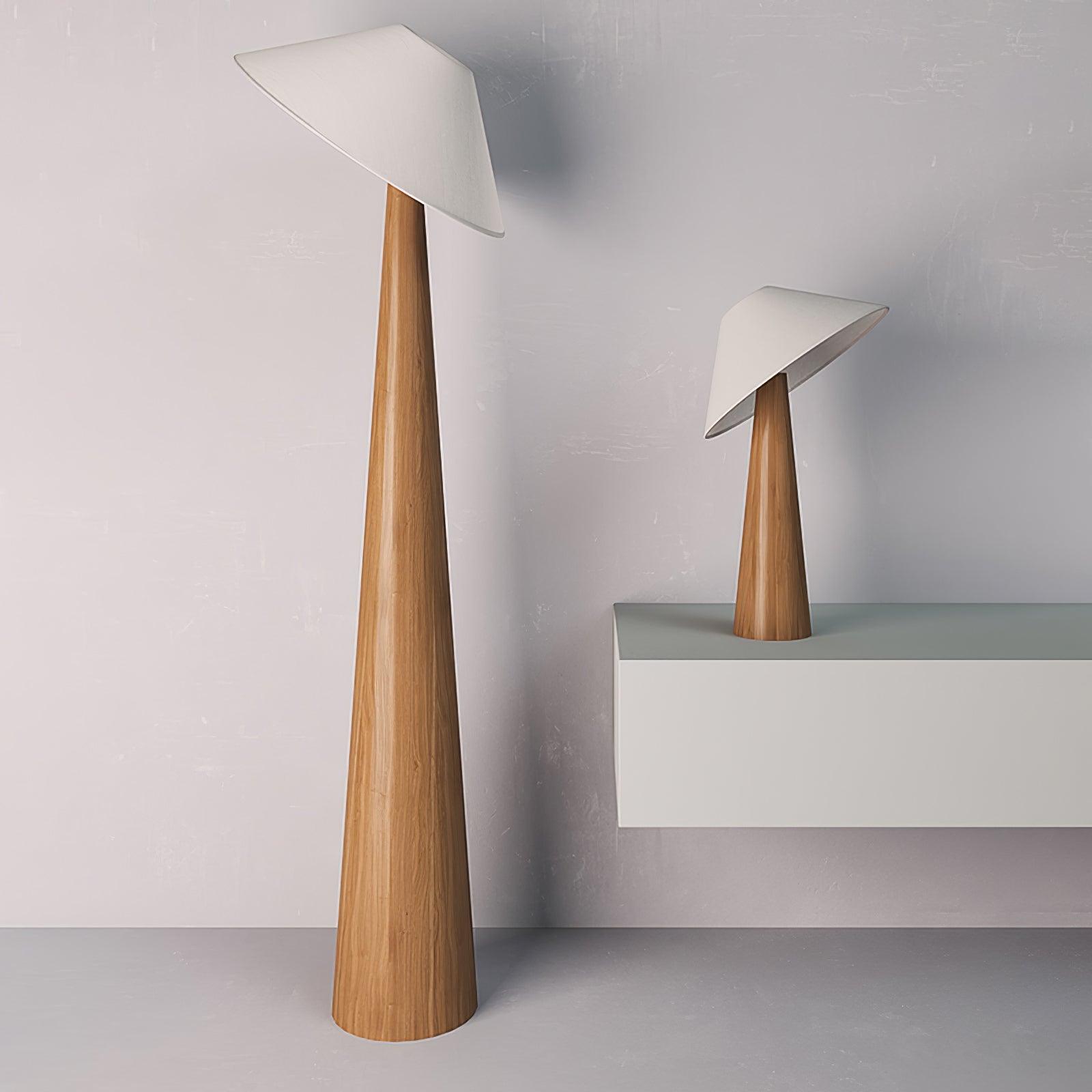 Vosile Sculptural Wood Table Lamp