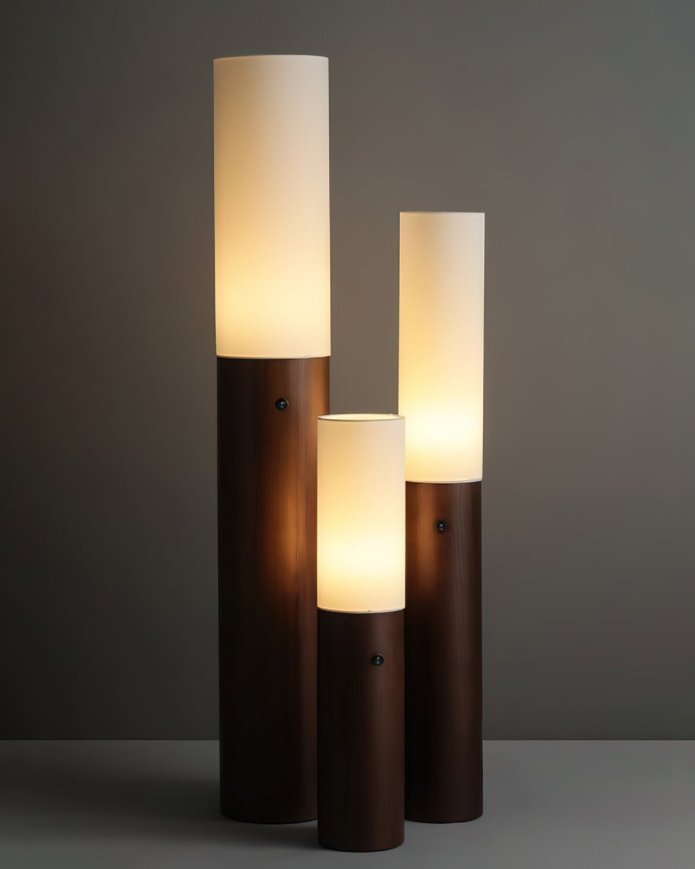 Vero Timber Column Floor Lamp - Neutral Decor