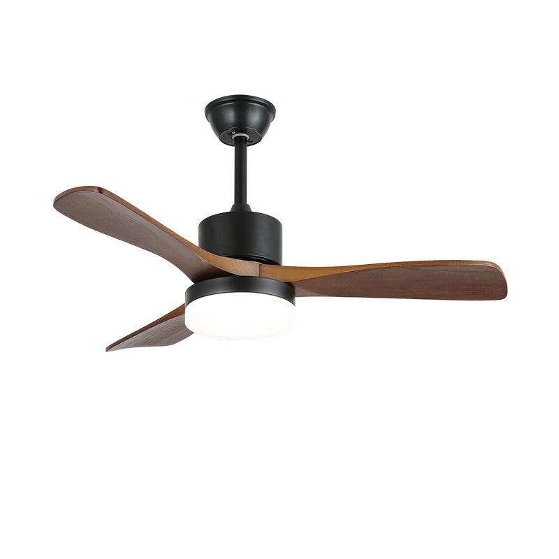 Darian Minimalist Wood Ceiling Fan Light