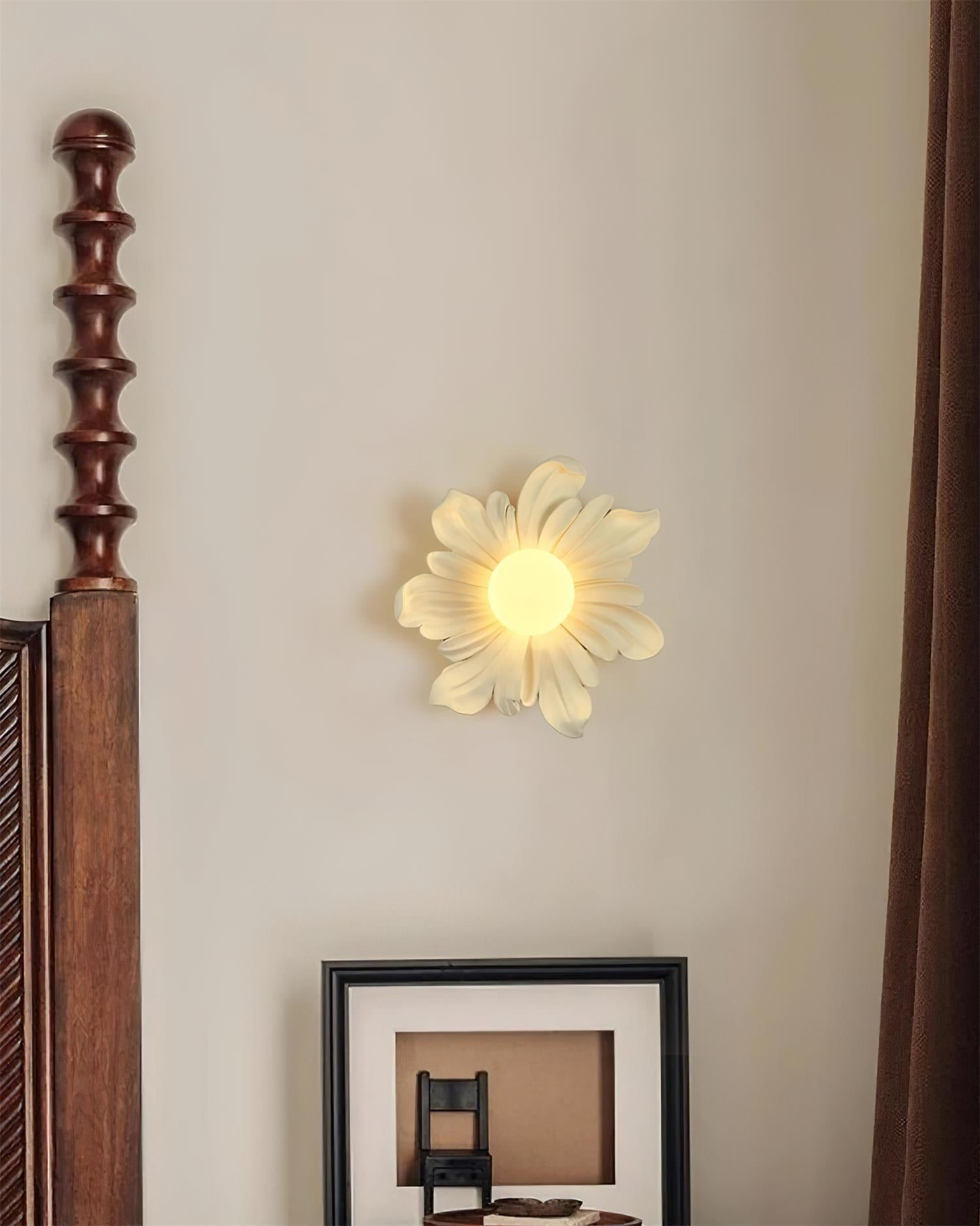 Tina Flower Wall Lamp - Neutral Decor