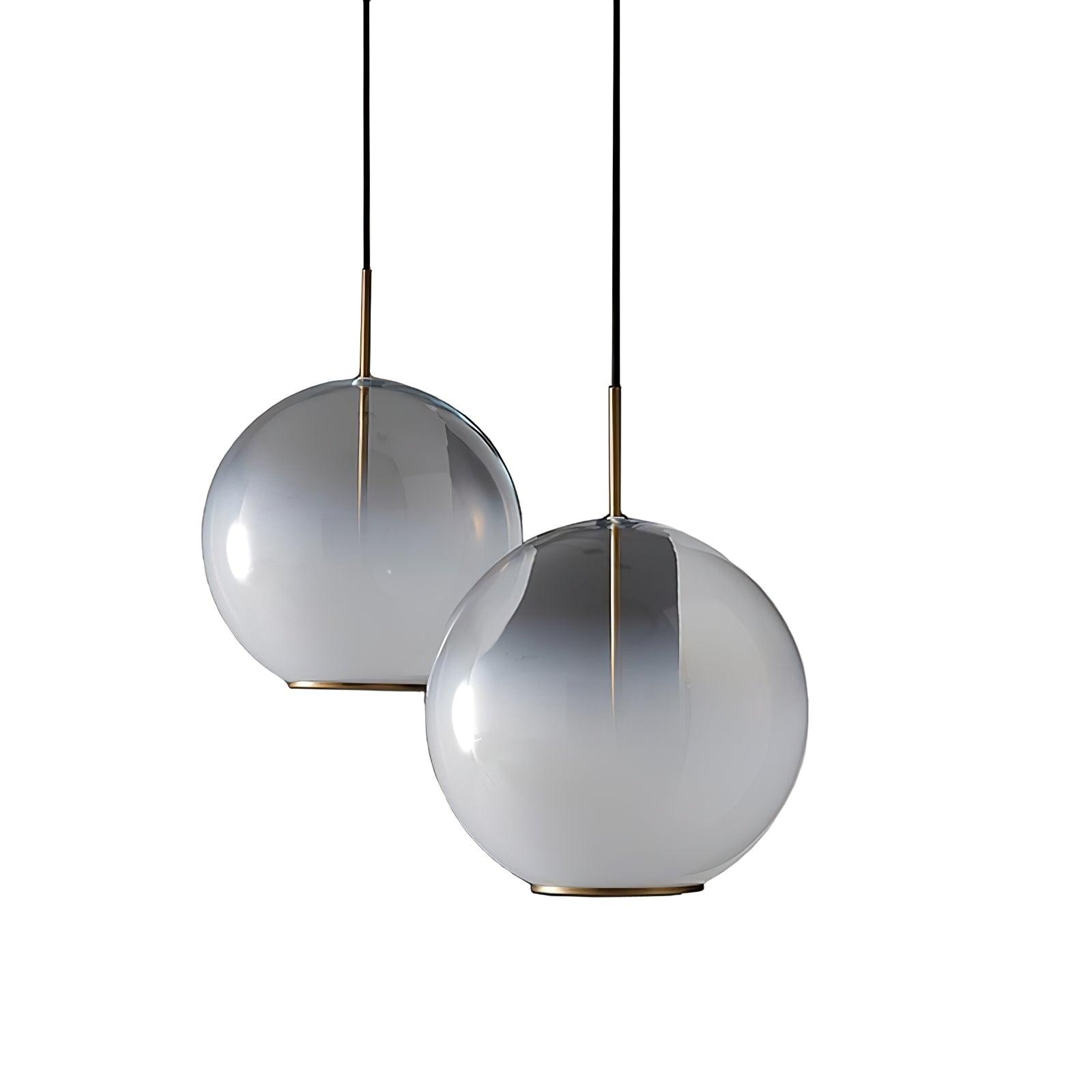 Celelaine Pendant Lamp Smoke Gray Glass Gradient for Living Room