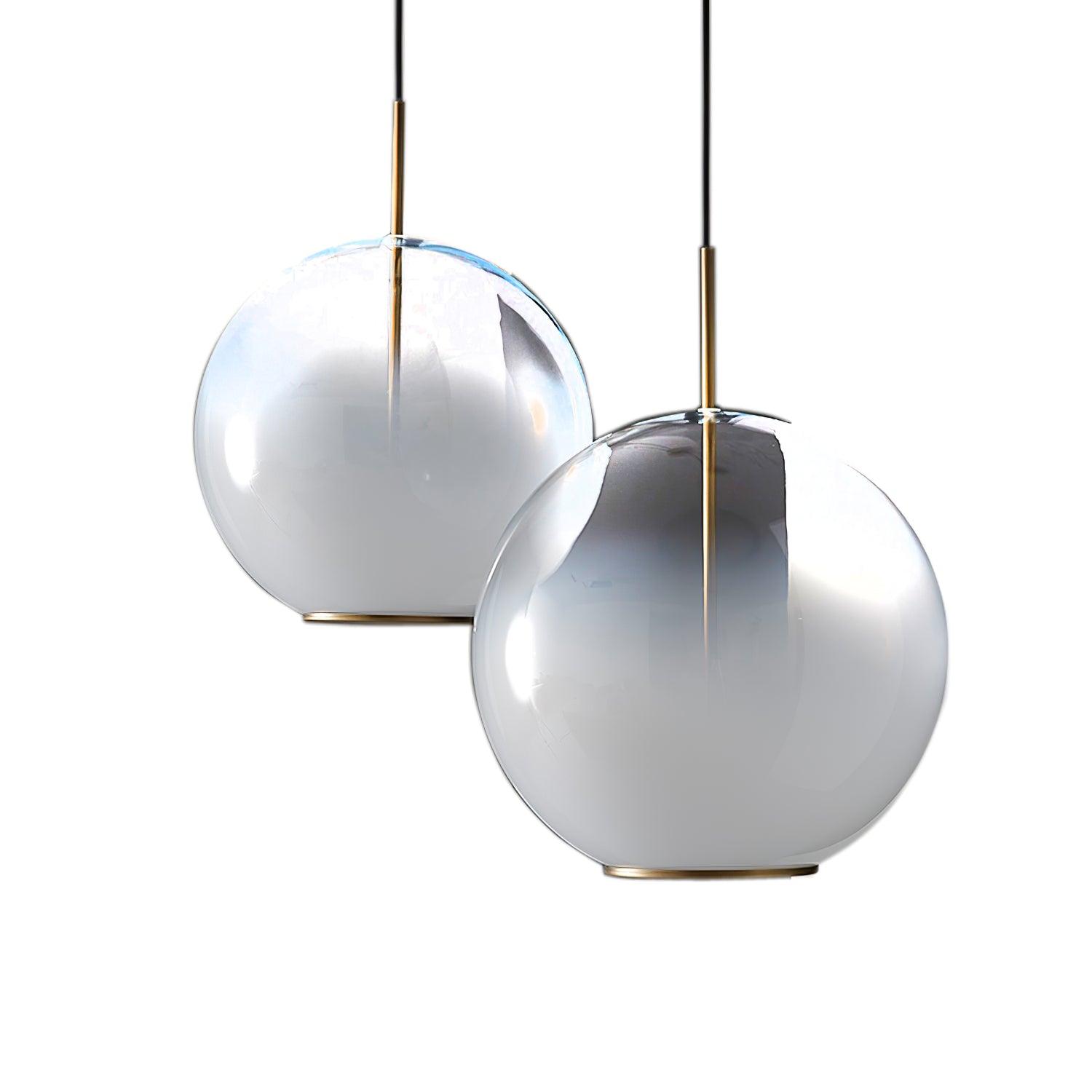 Celelaine Pendant Lamp Smoke Gray Glass Gradient for Living Room