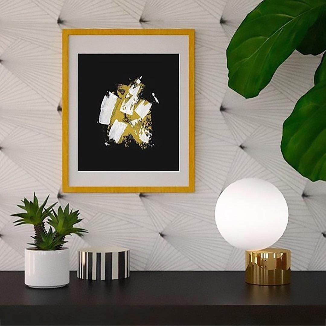 Eiraella Glass Industrial Table Lamp
