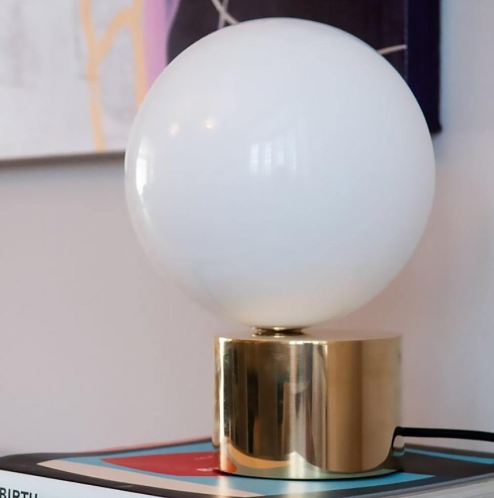 Eiraella Glass Industrial Table Lamp