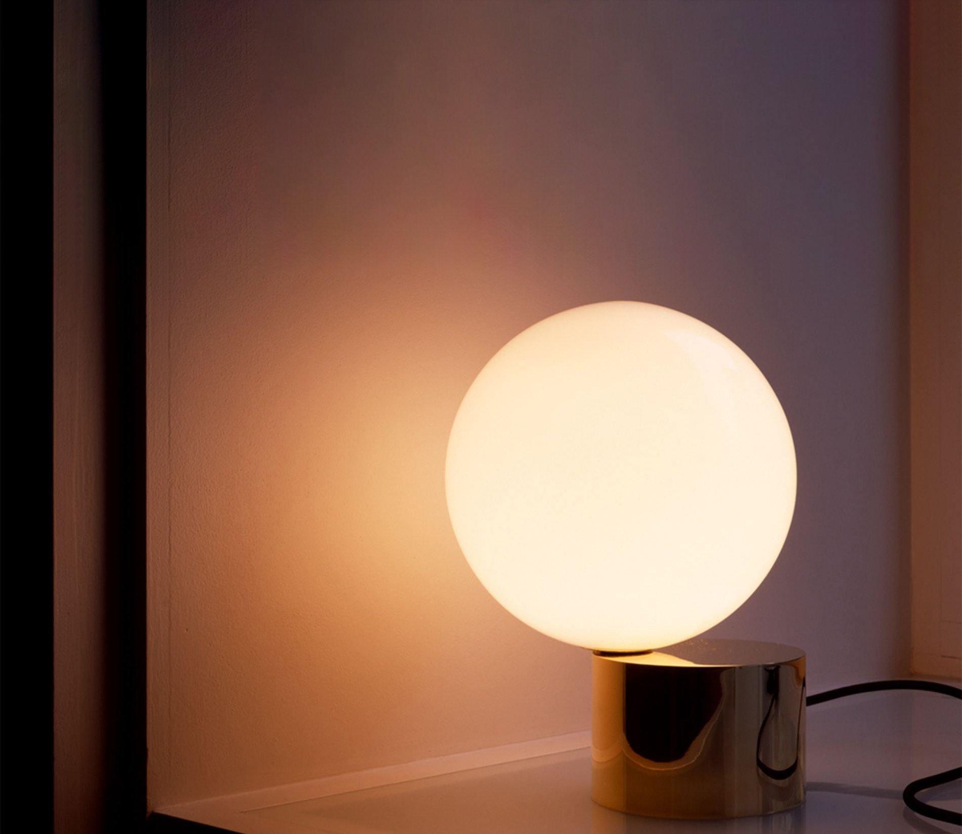 Eiraella Glass Industrial Table Lamp