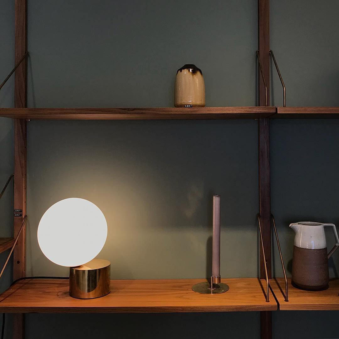 Eiraella Glass Industrial Table Lamp
