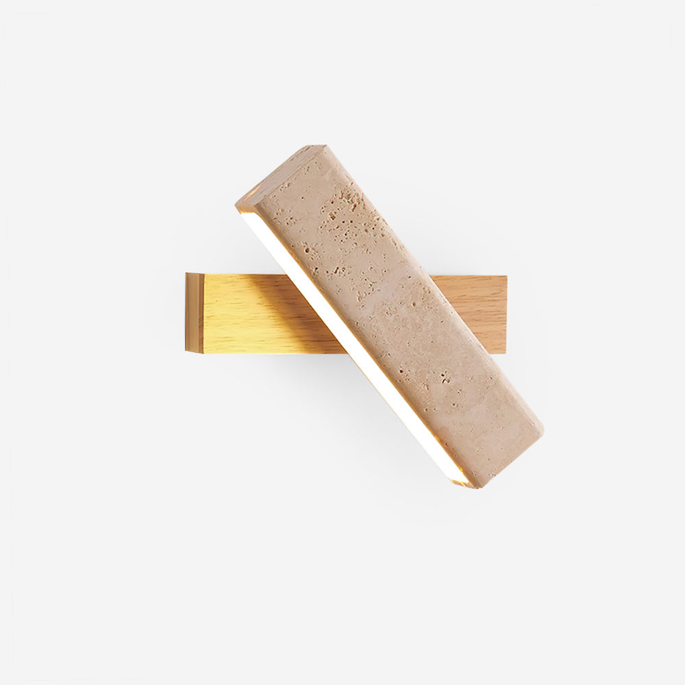 Orbit Travertine Rotating Wall Lamp - Neutral Decor