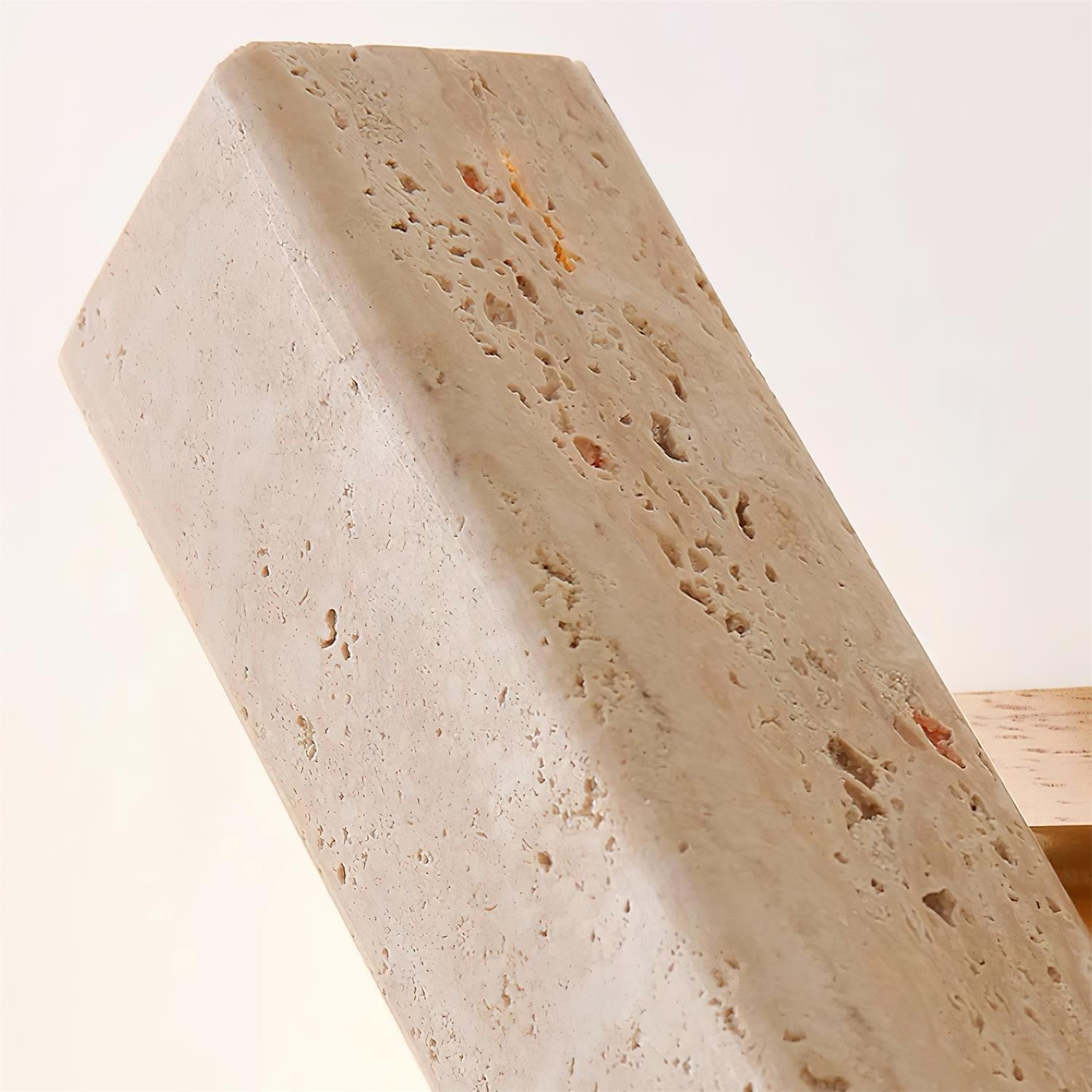 Orbit Travertine Rotating Wall Lamp - Neutral Decor
