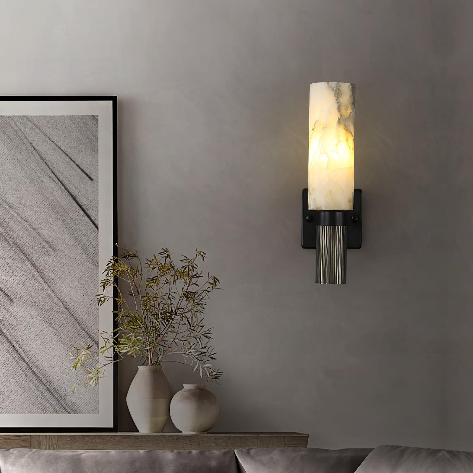 Eldric Alabaster Wall Light - Neutral Decor