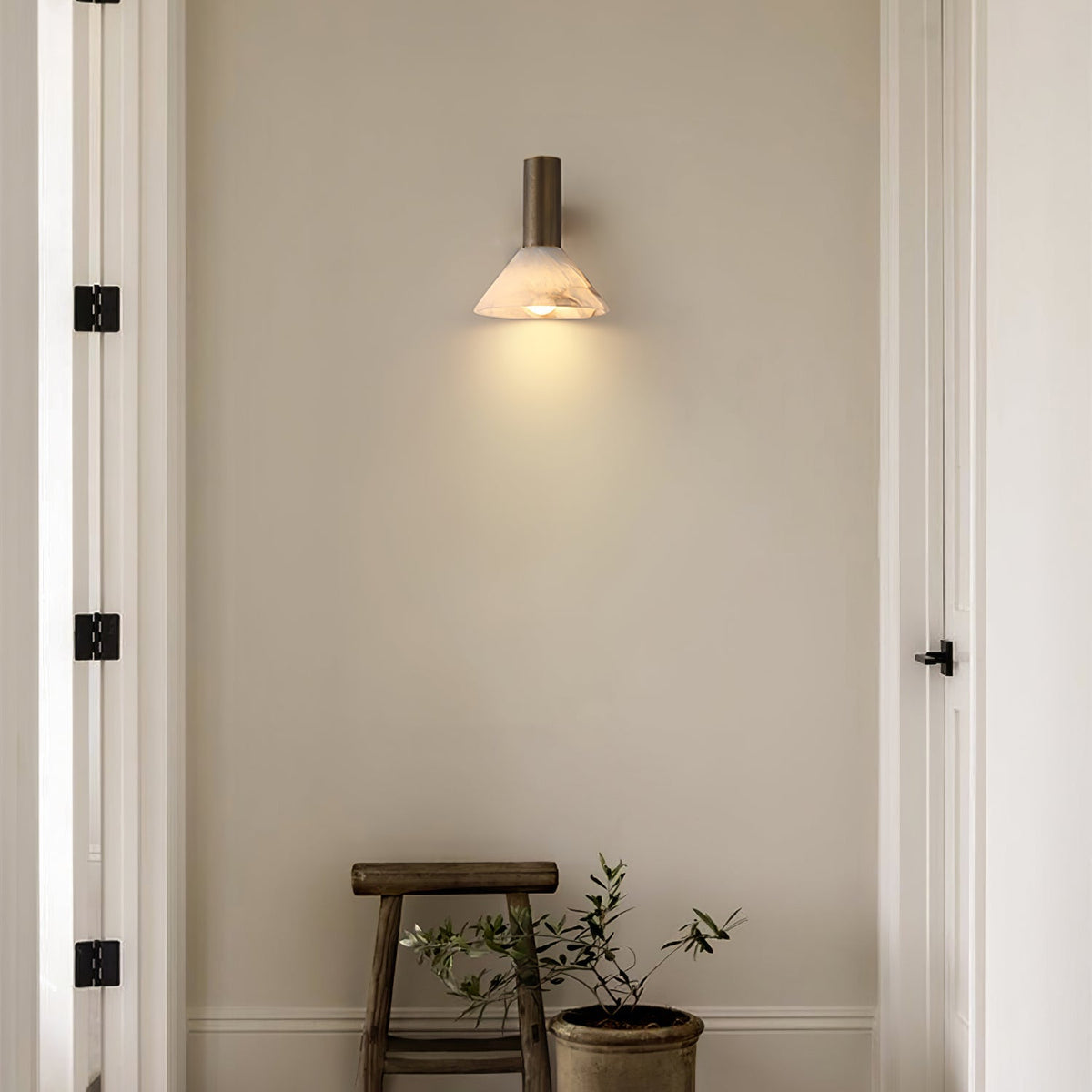 Rino Cone Alabaster Wall Light