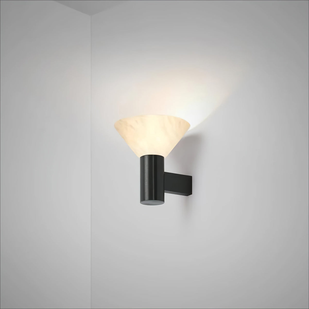 Rino Cone Alabaster Wall Light