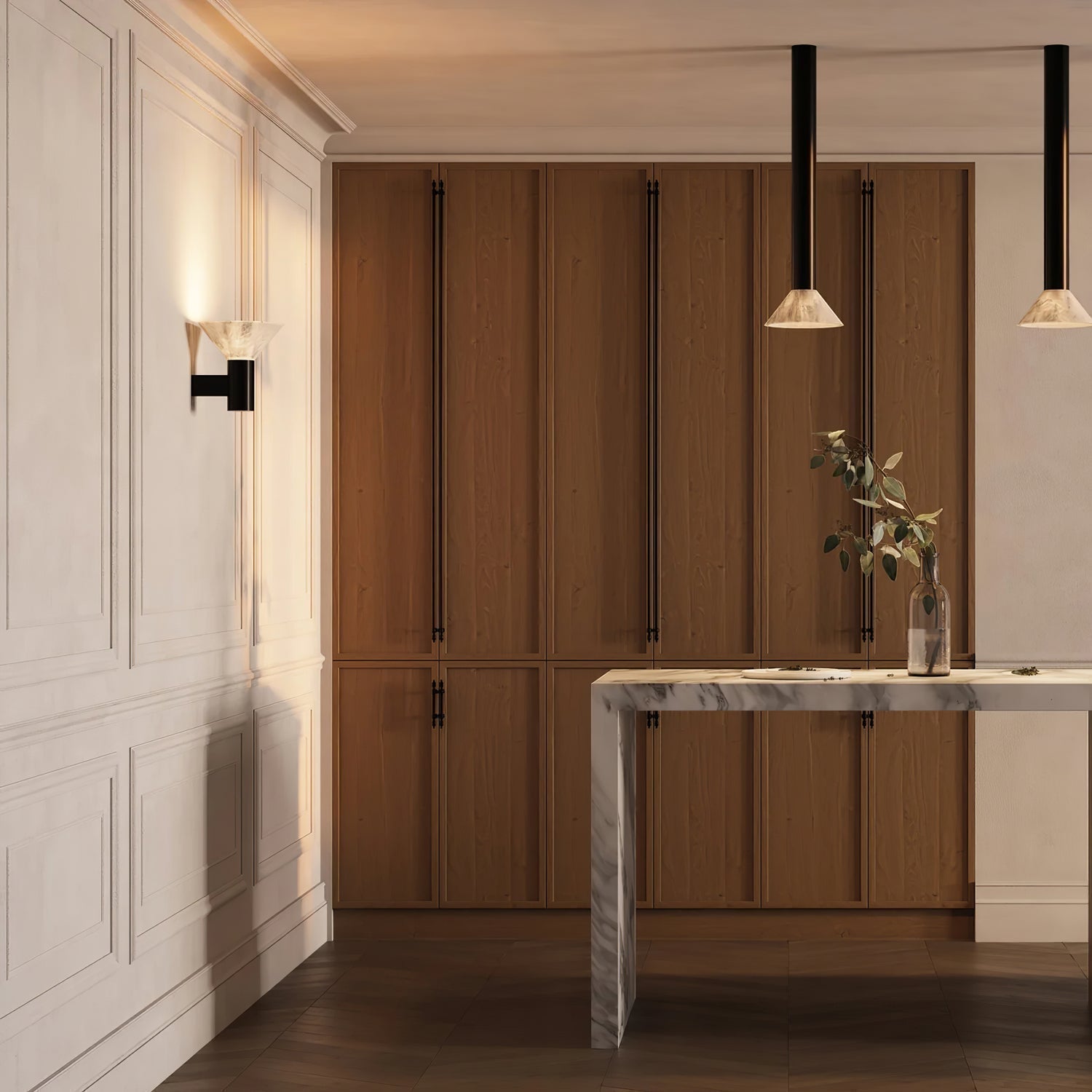 Rino Cone Alabaster Wall Light