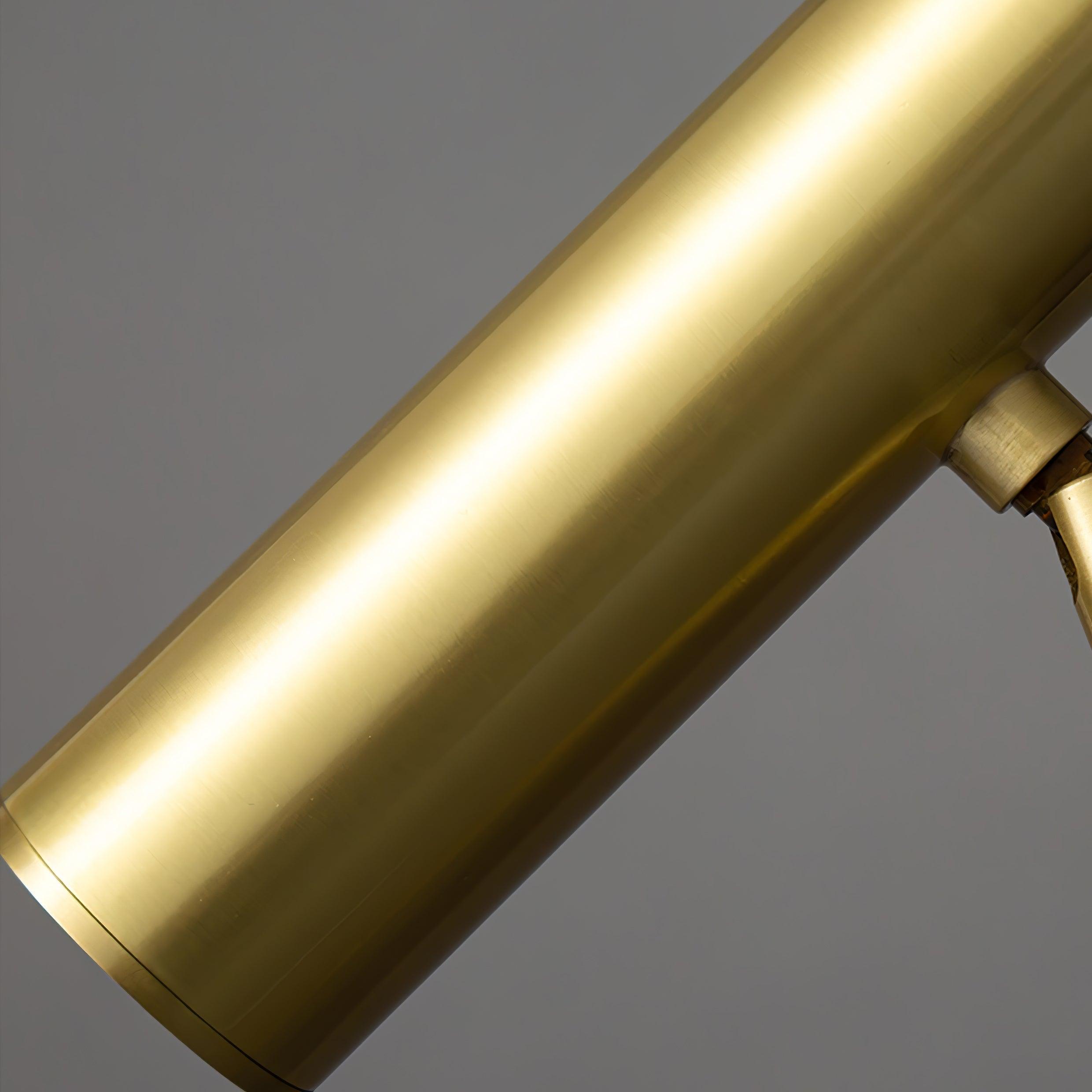 Nirixa Brass Industrial Floor Lamp