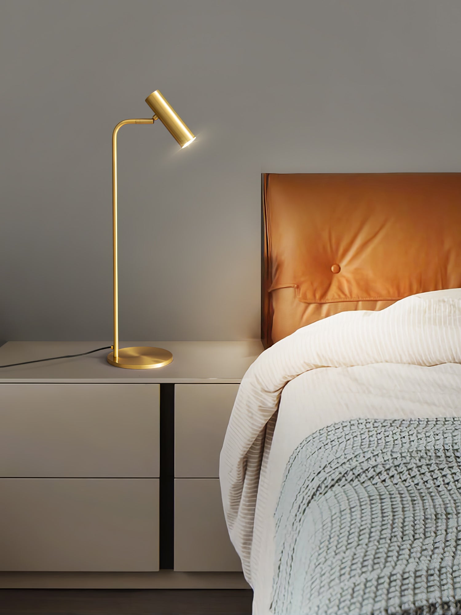 Briona Brass Industrial Table Lamp