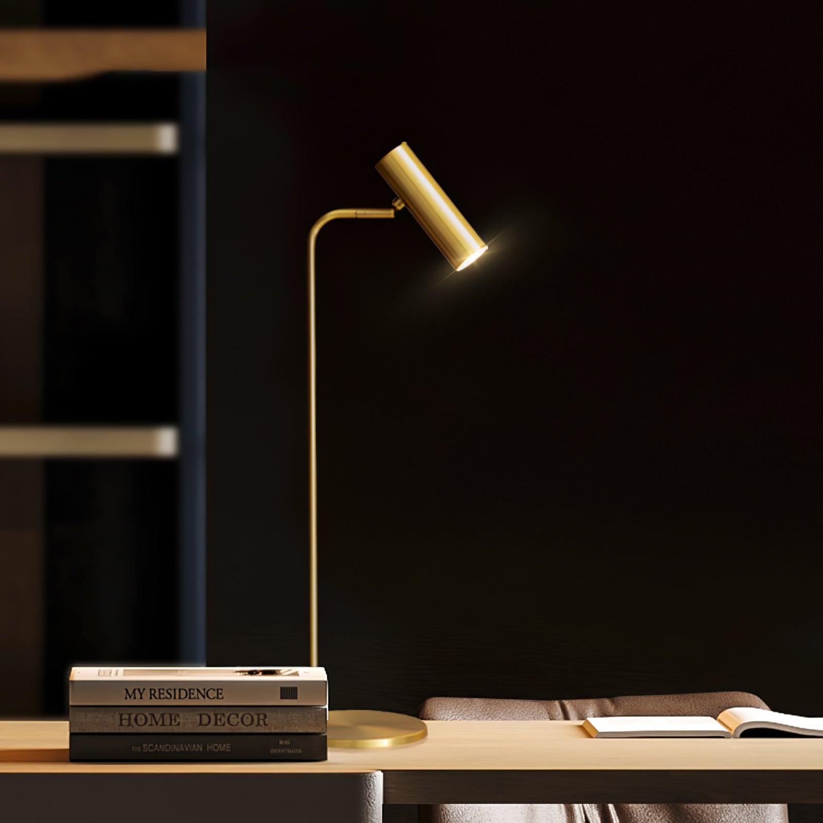 Briona Brass Industrial Table Lamp
