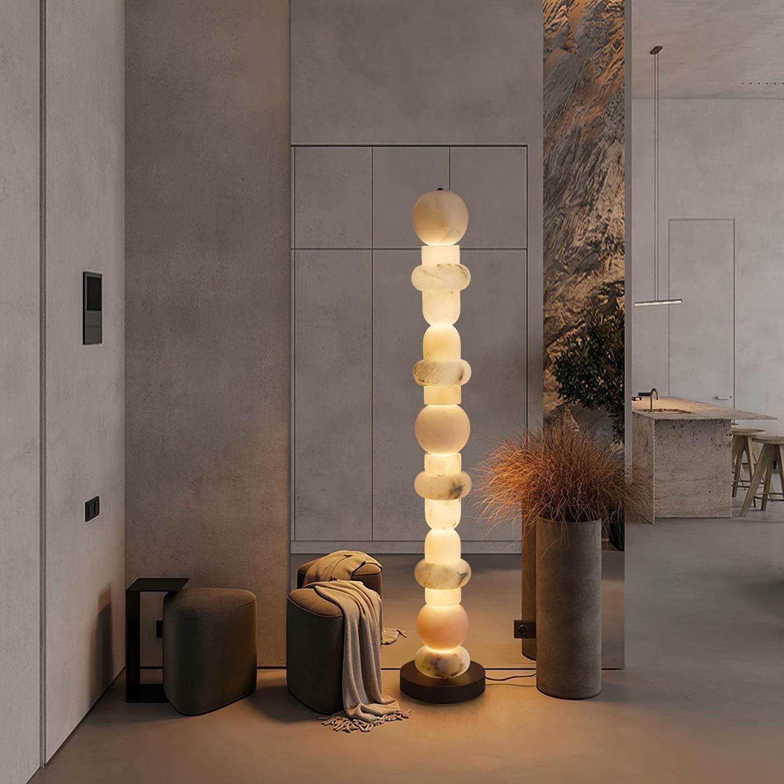 Nostix Alabaster Floor Lamp