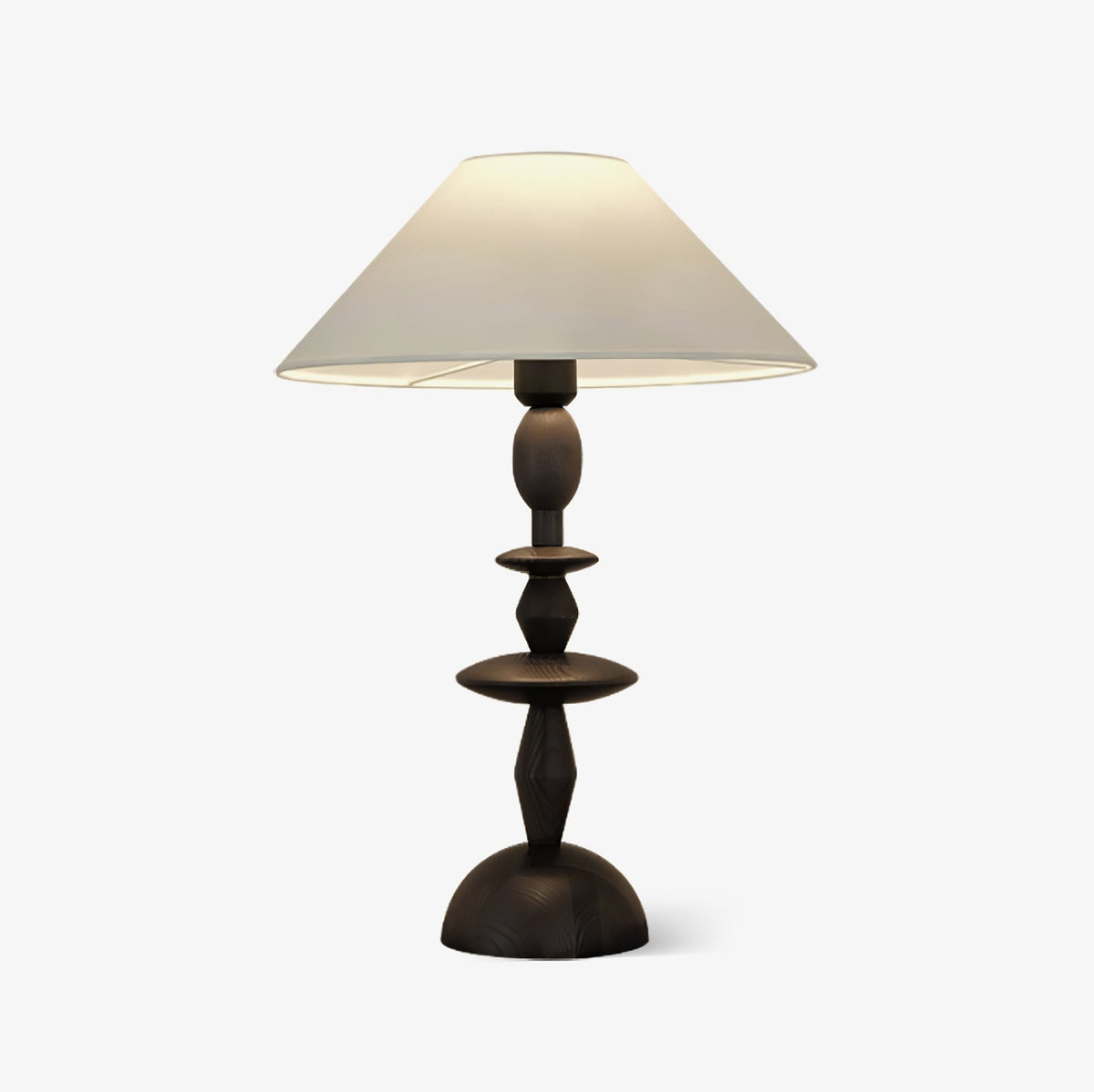 Halenir Wood Fabric Table Lamp