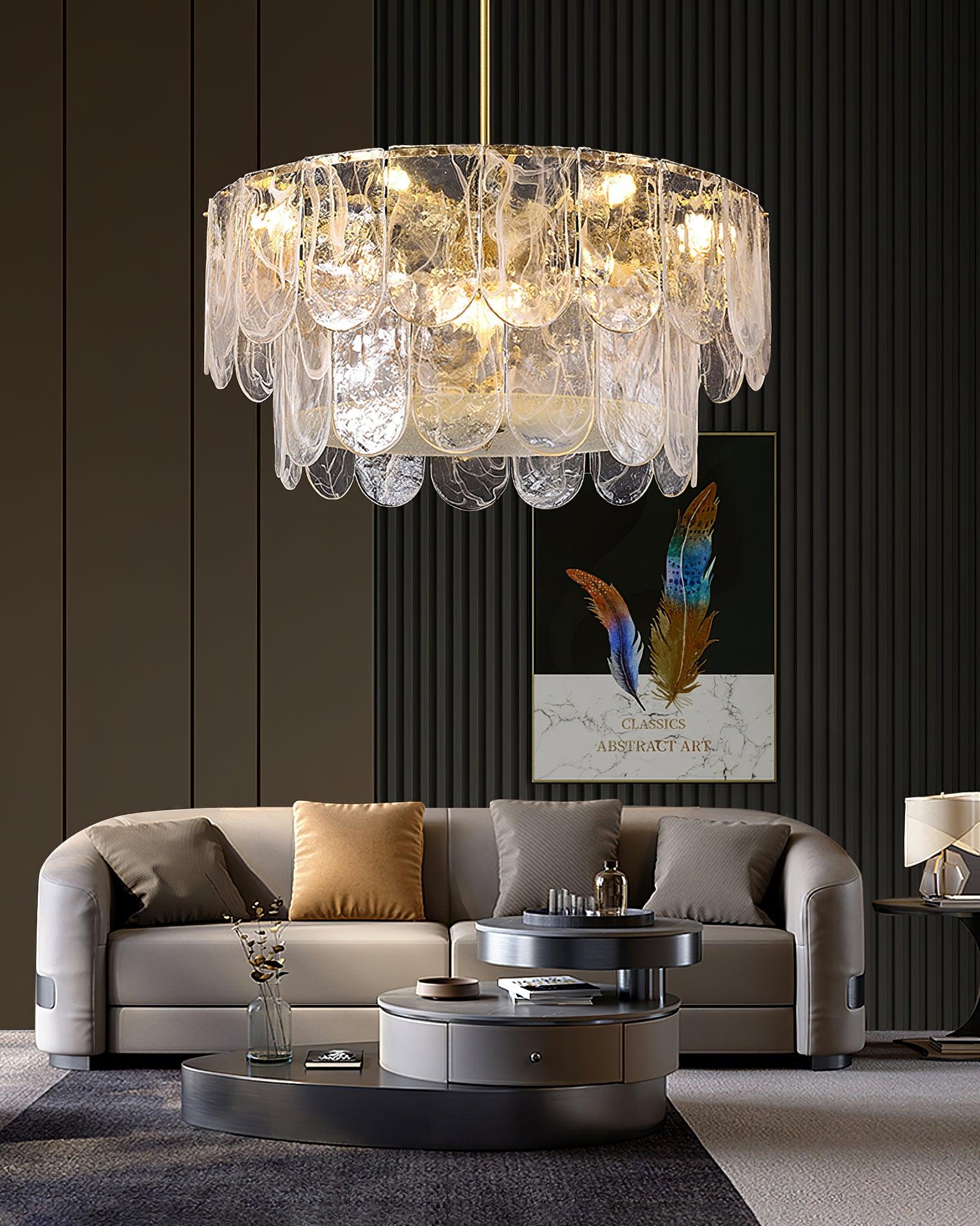 Eiraline Chandelier Traditional Classic Glass Metal