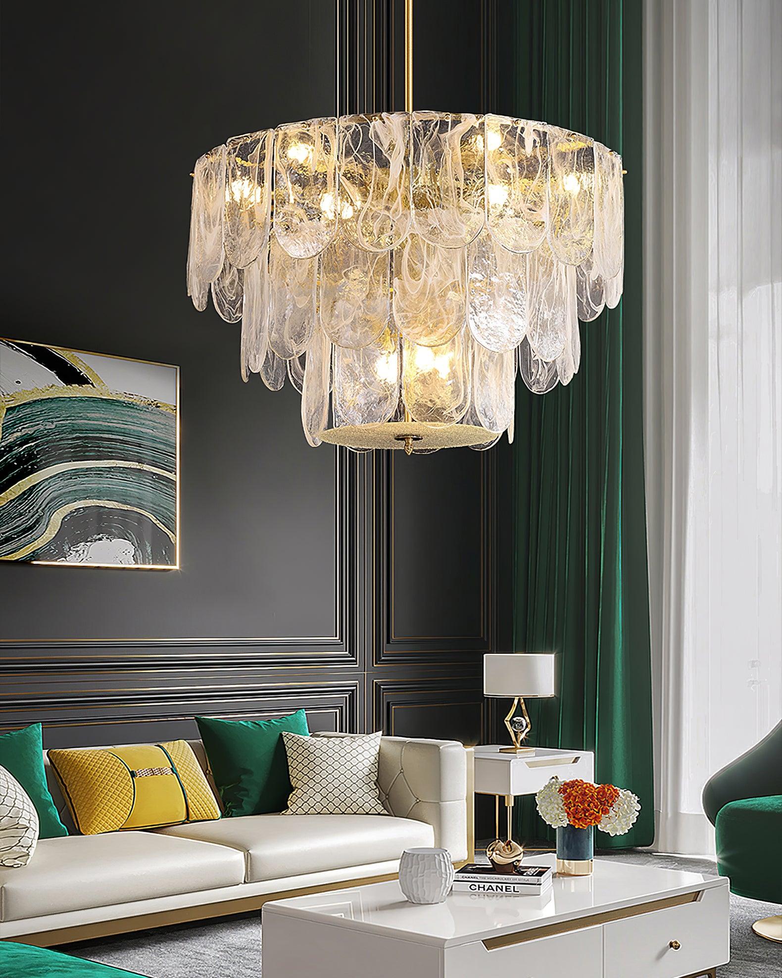 Eiraline Chandelier Traditional Classic Glass Metal